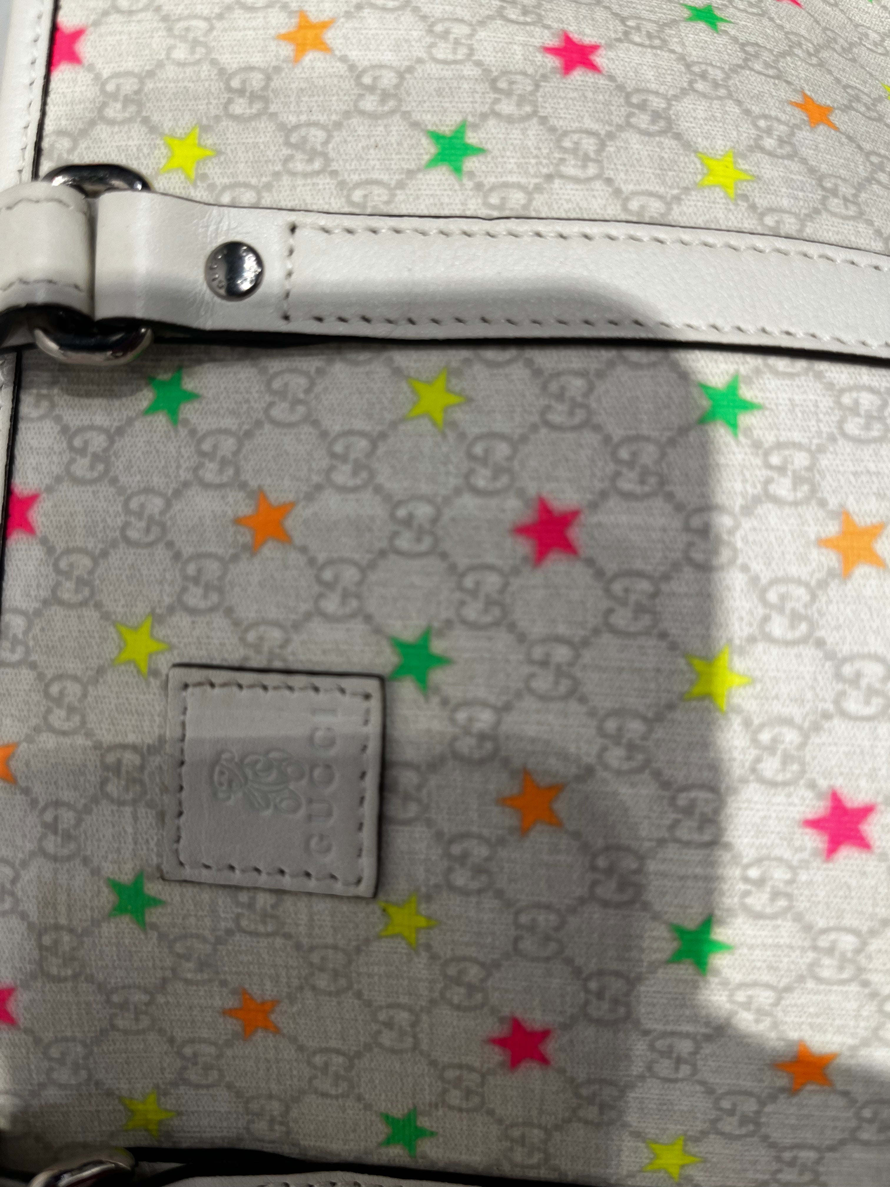 GUCCI/Hand Bag/Monogram/Leather/WHT/GUCCI MONOGRAM STARS BAG view 4