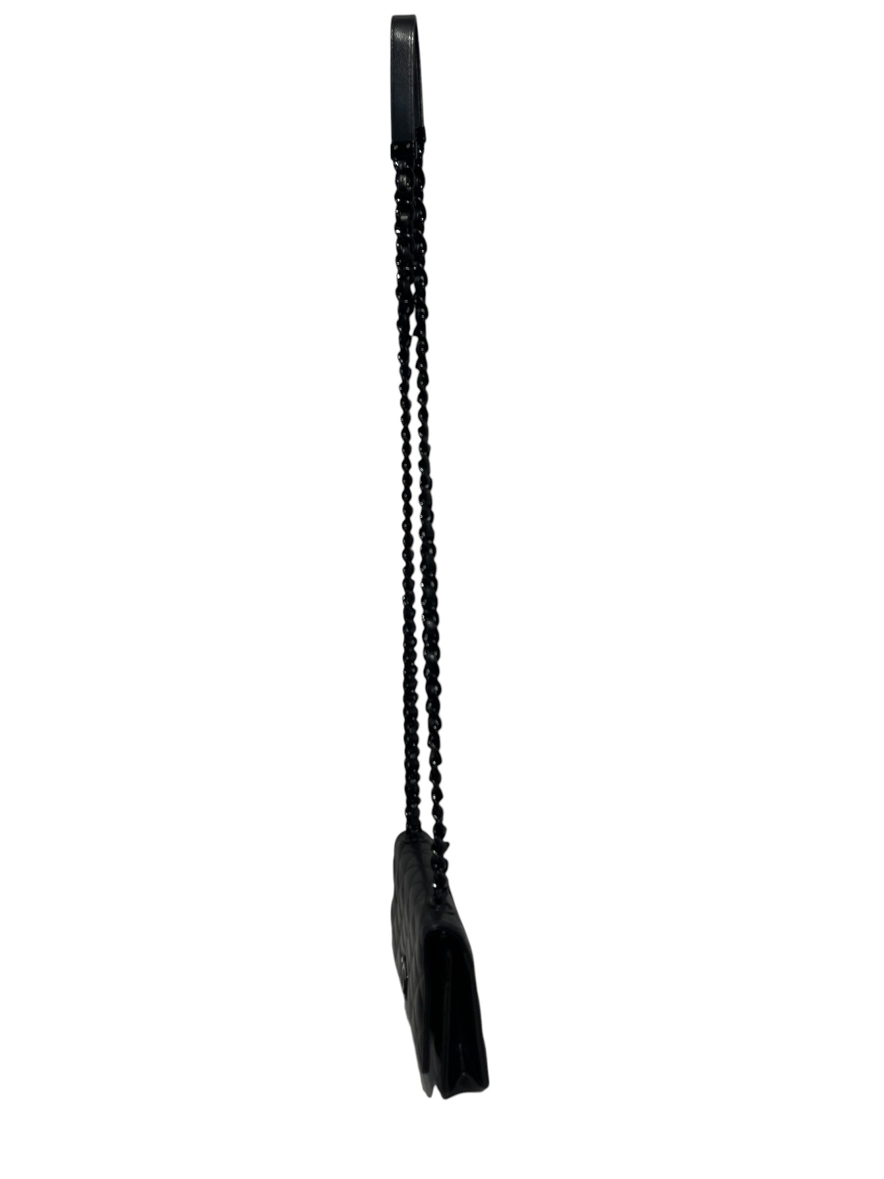 CHANEL/Cross Body Bag/Leather/BLK/30830229 BLK CAVIAR/BLK STRAP view 4
