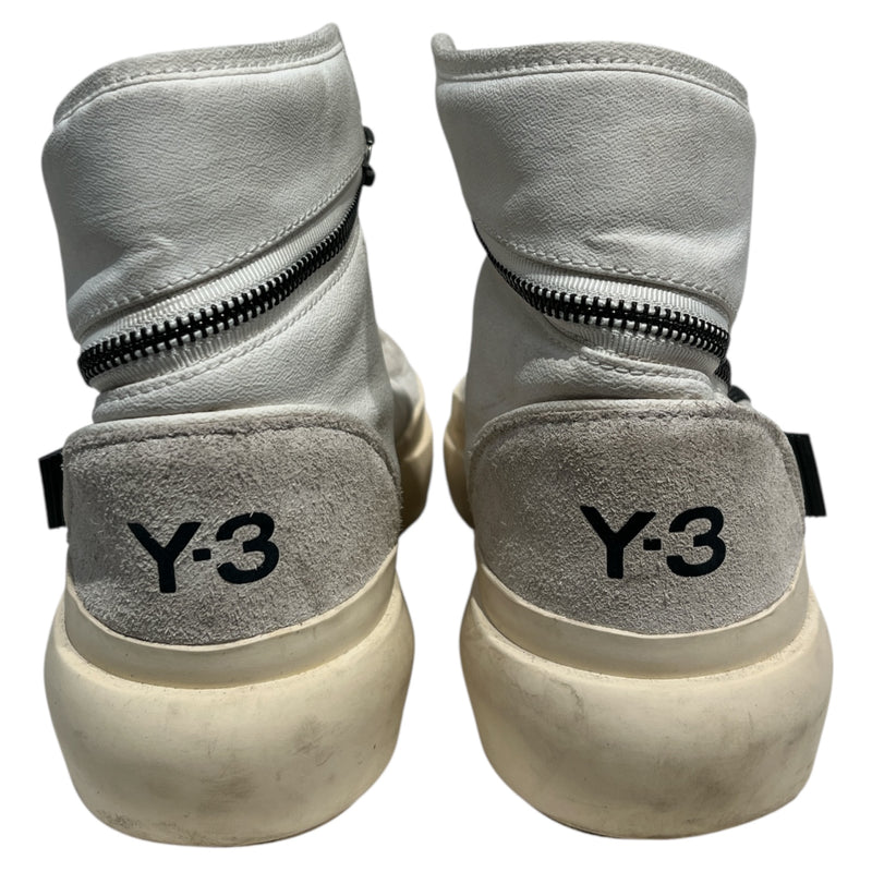 Y-3/Hi-Sneakers/US 9.5/Leather/WHT/1289229