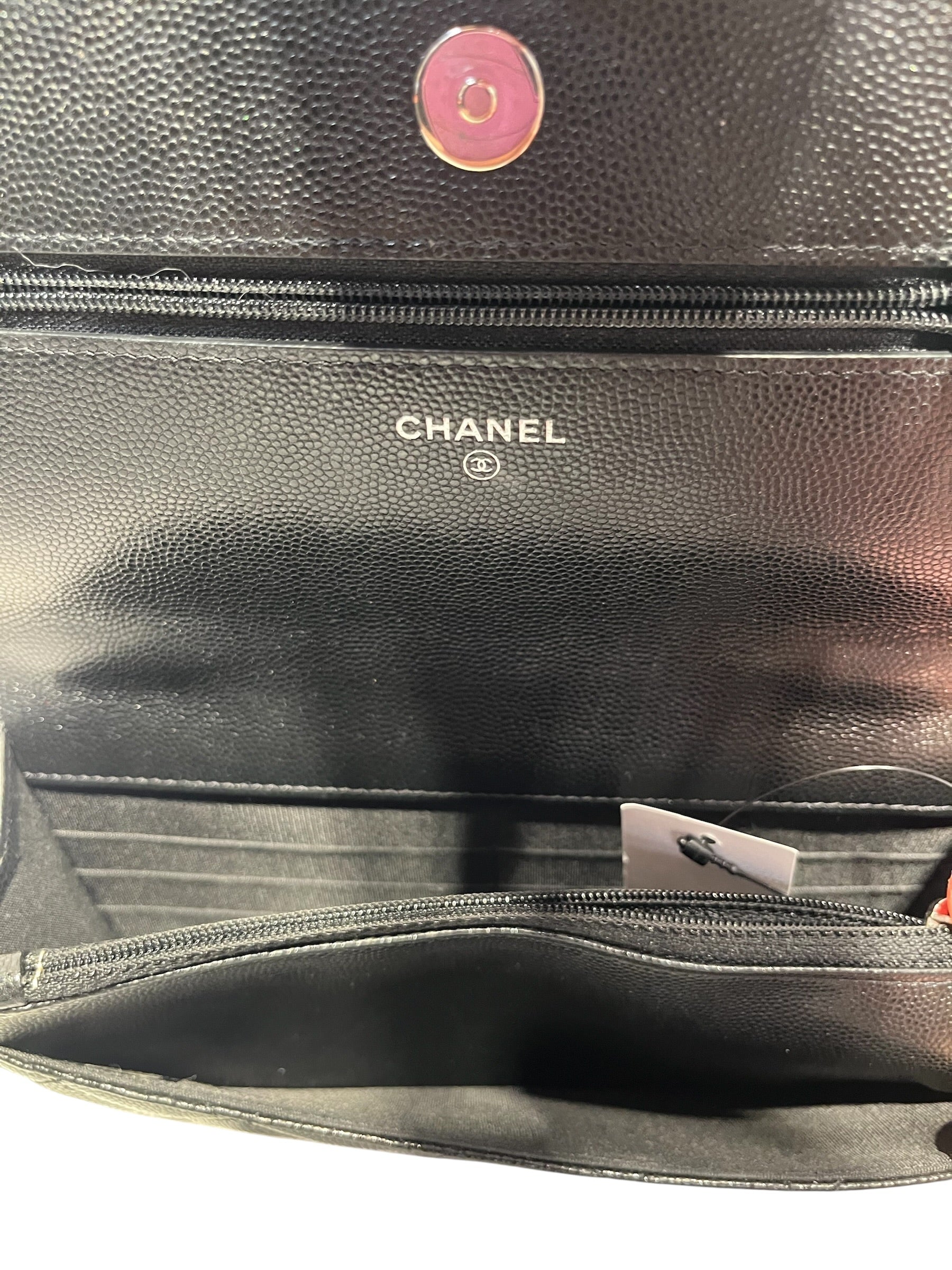 CHANEL/Cross Body Bag/Leather/BLK/30830229 BLK CAVIAR/BLK STRAP view 5