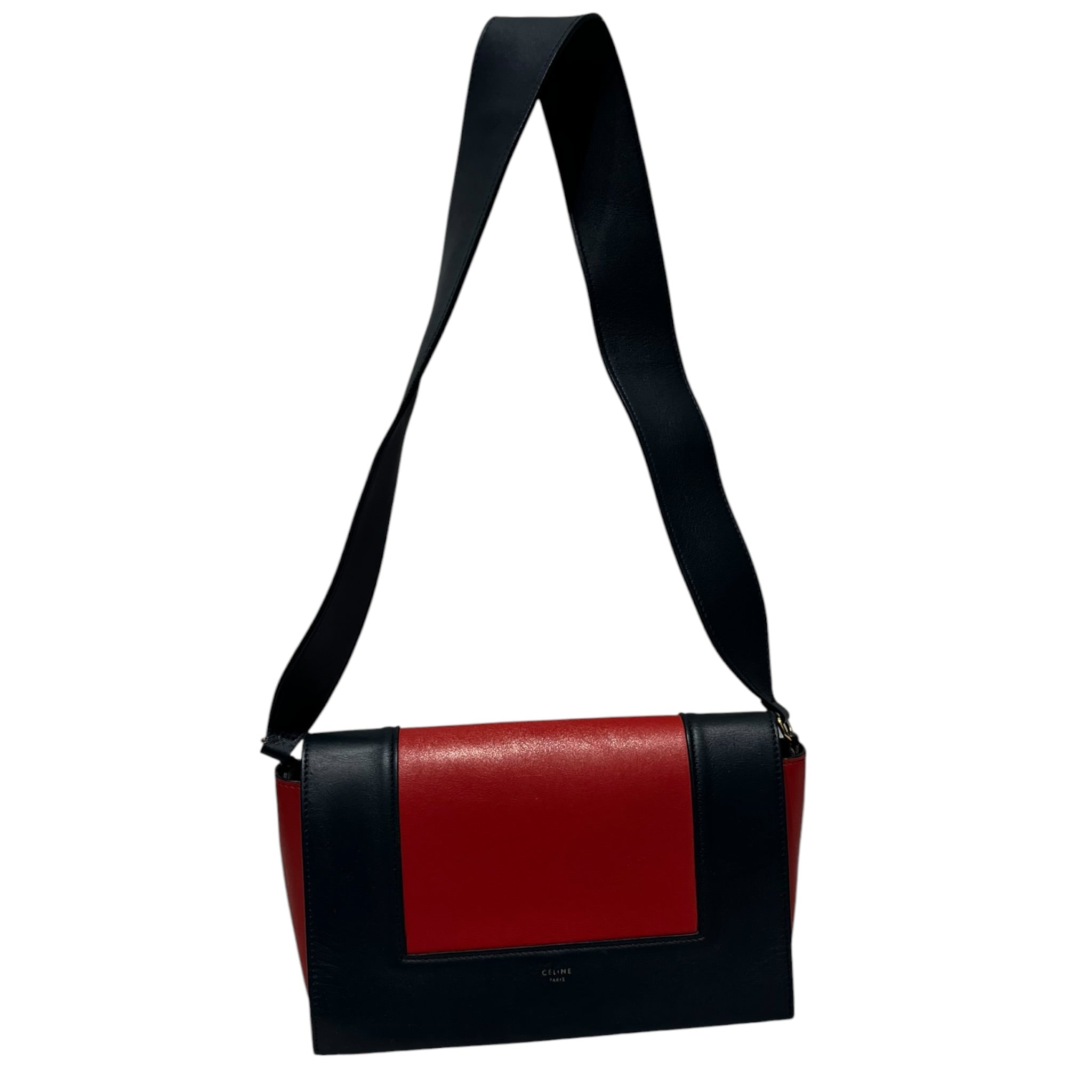 CELINE/Cross Body Bag/ORN/ORN/NVY FLAP BAG view 2