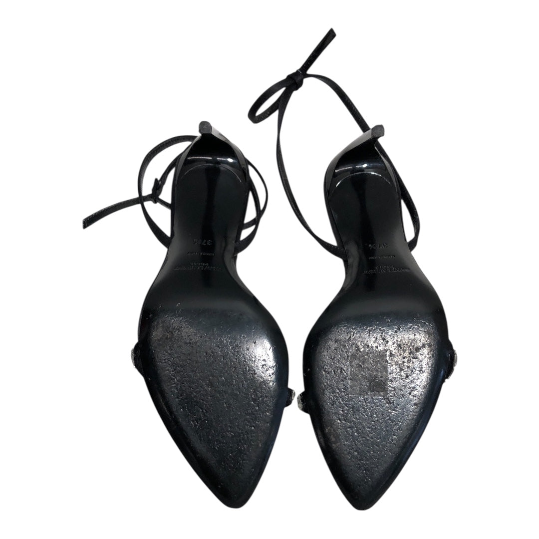 SAINT LAURENT/Heels/US 6/Silk/BLK/ view 4