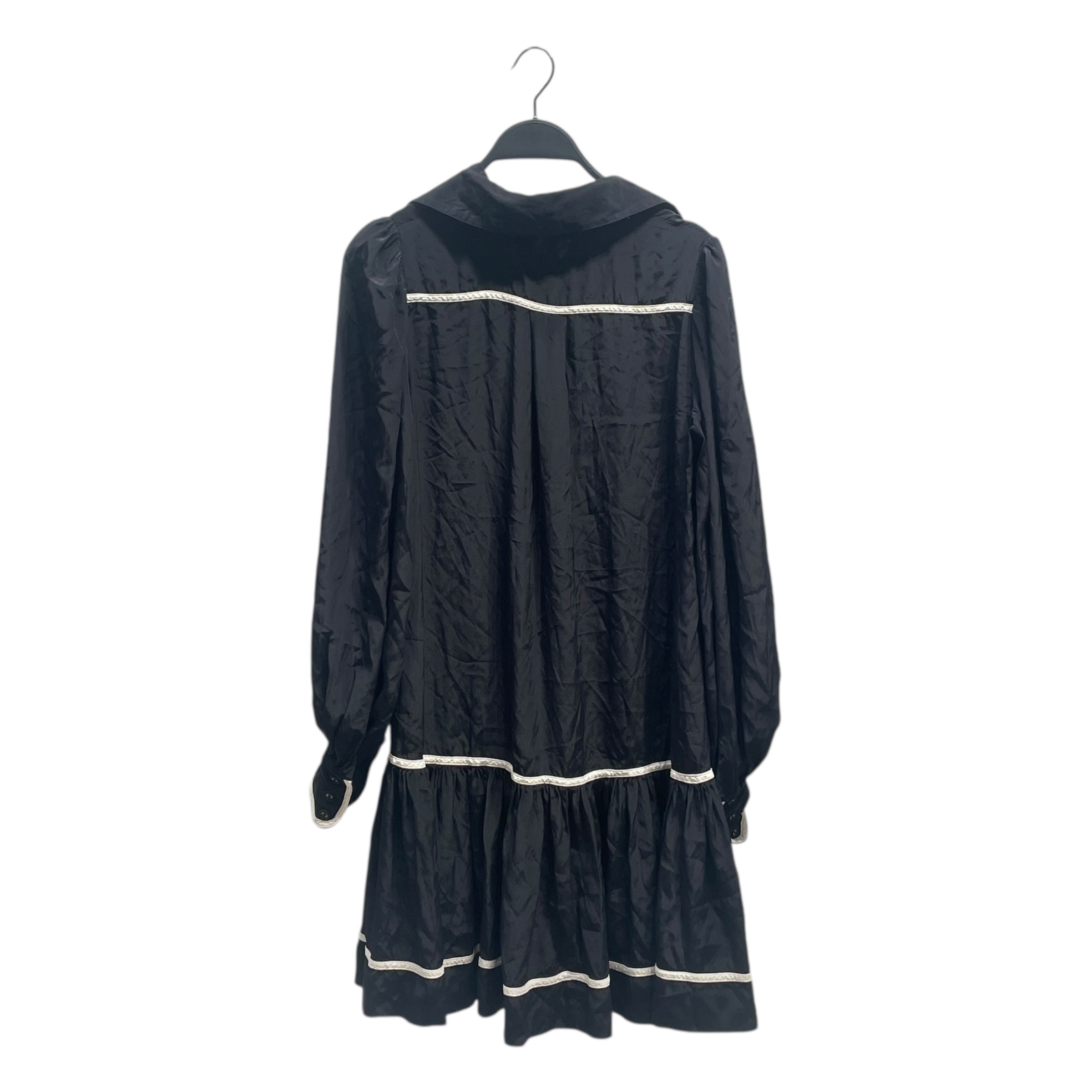Zimmermann/LS Dress/0/Silk/BLK/White trim view 2