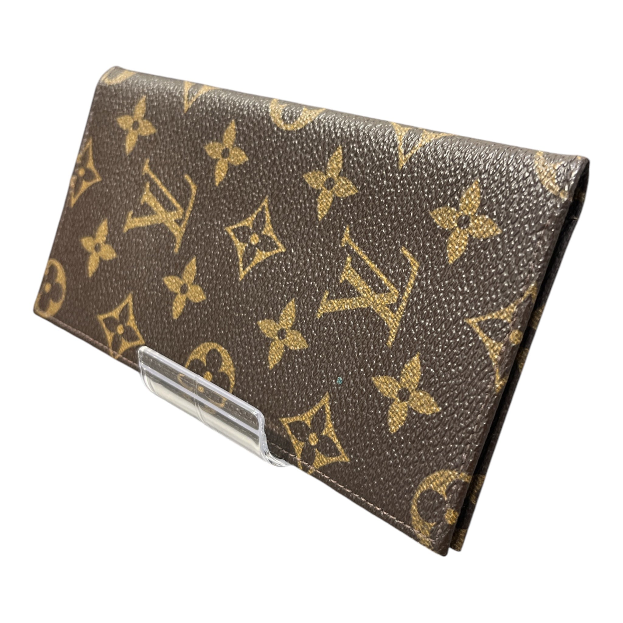 LOUIS VUITTON/Monogram/Leather/BRW/MONOGRAM CHECKBOOK view 2