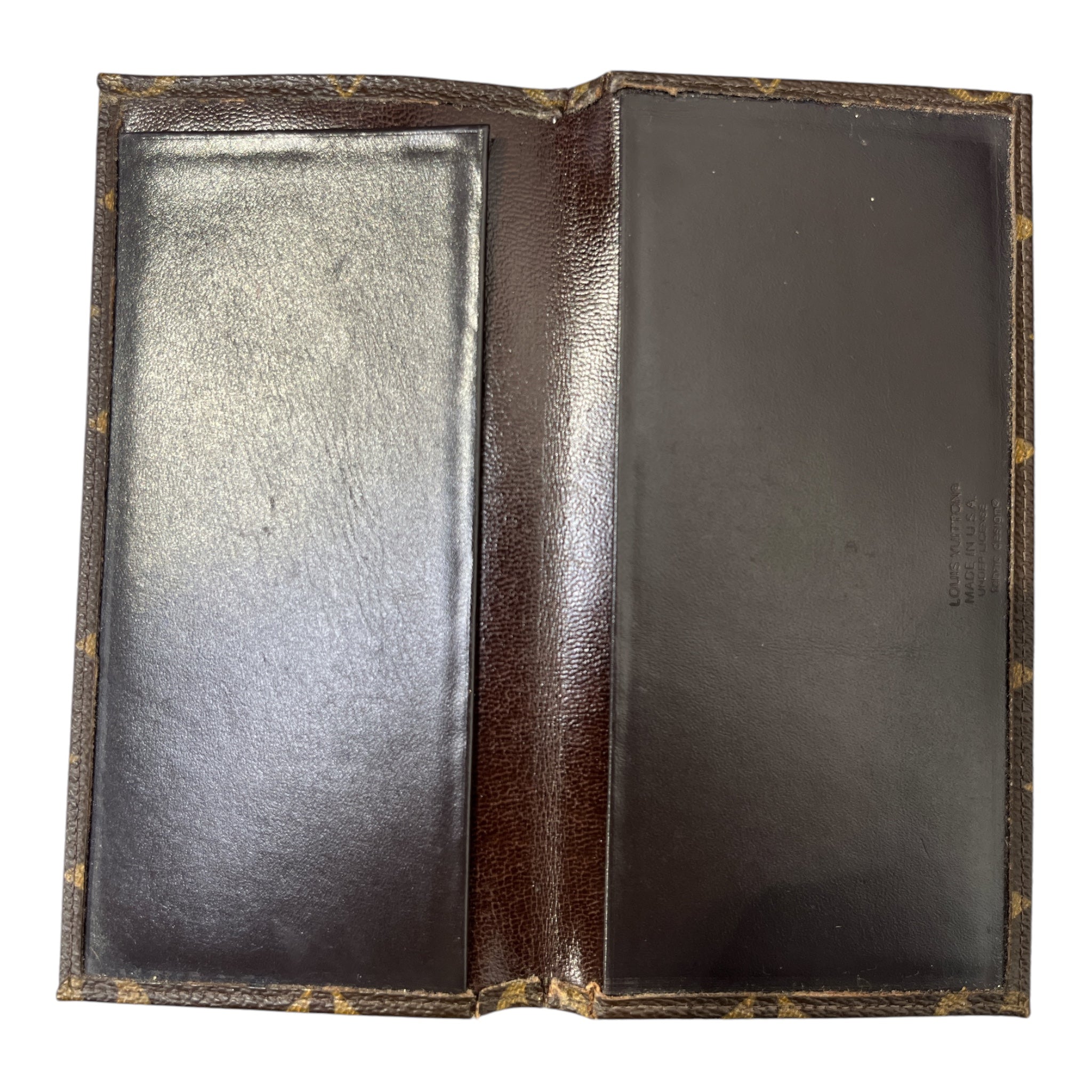 LOUIS VUITTON/Monogram/Leather/BRW/MONOGRAM CHECKBOOK view 4