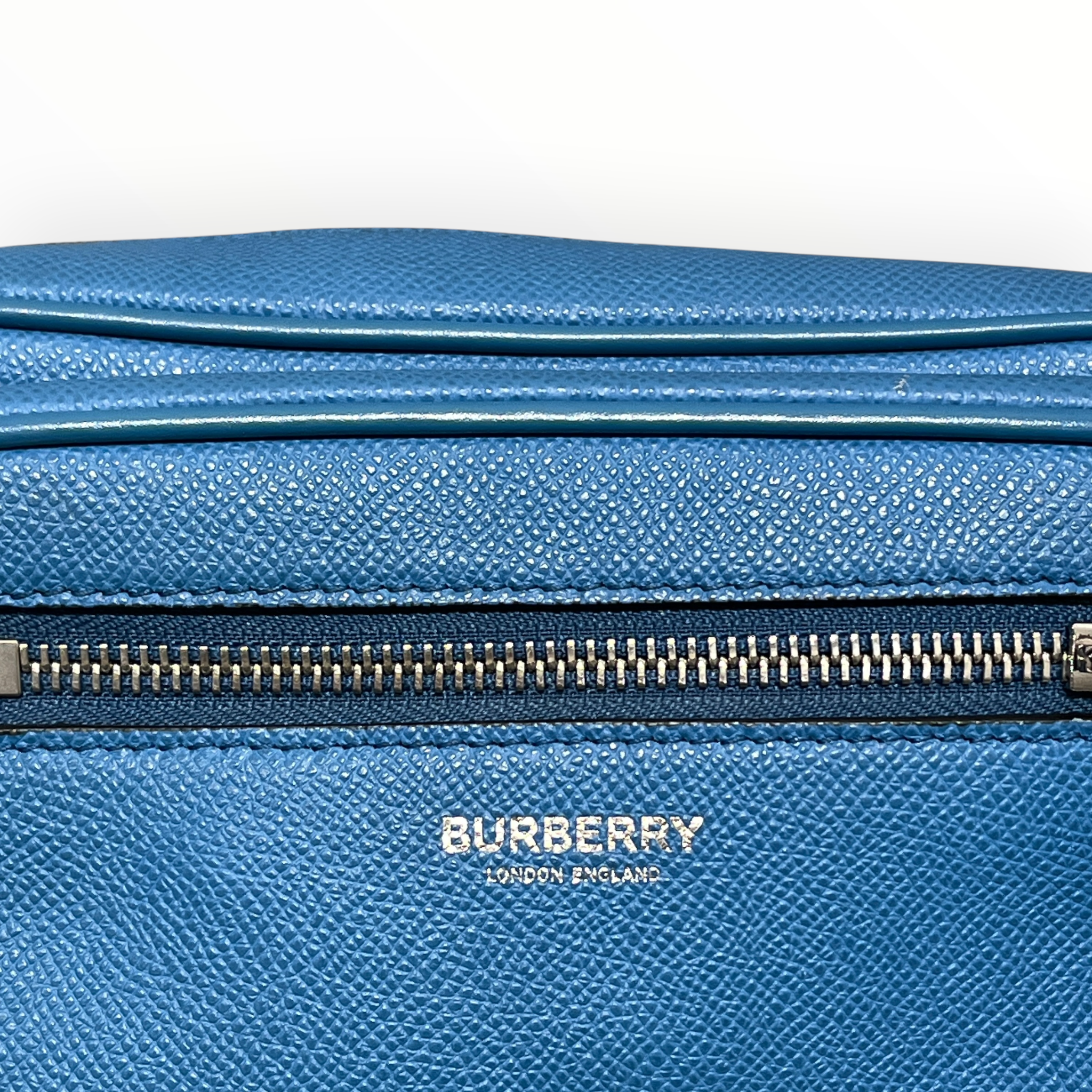 BURBERRY LONDON/Bag/Leather/BLU/messenger bag true blue view 6