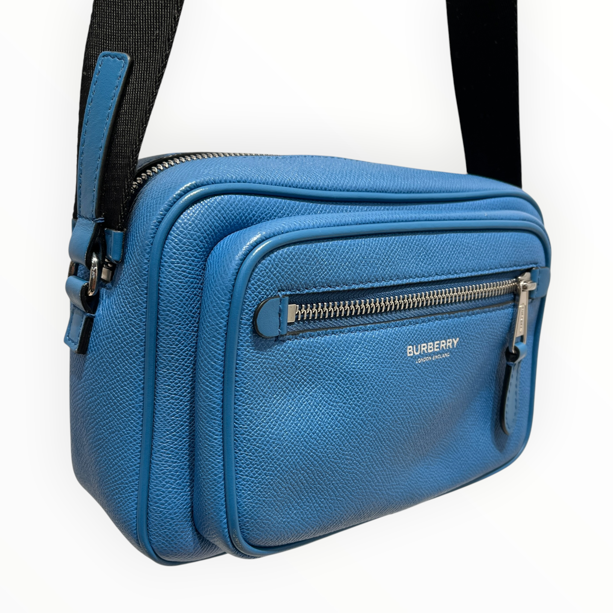 BURBERRY LONDON/Bag/Leather/BLU/messenger bag true blue view 7