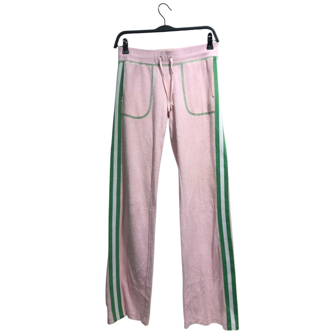 JUICY COUTURE/Bottoms/S/Stripe/Cotton/PNK/green stripe tennis sweats view 1