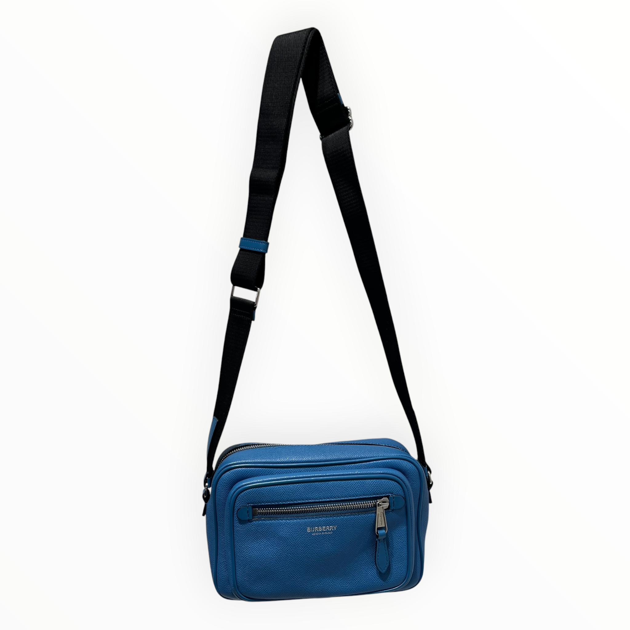 BURBERRY LONDON/Bag/Leather/BLU/messenger bag true blue view 1