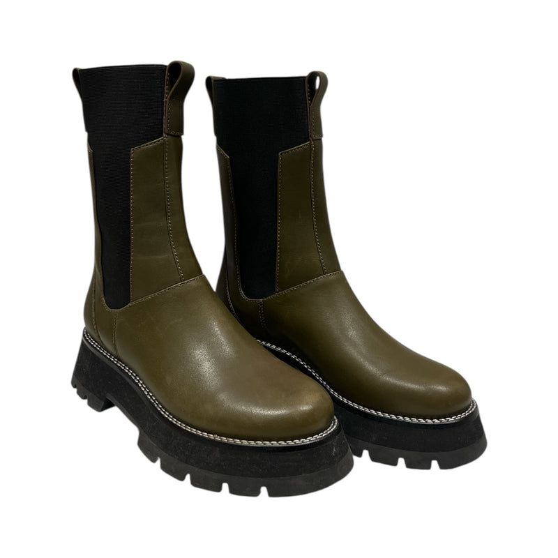3.1 phillip lim/Chelsea Boots/EU 37/Faux Leather/GRN/Kate Chelsea Boot