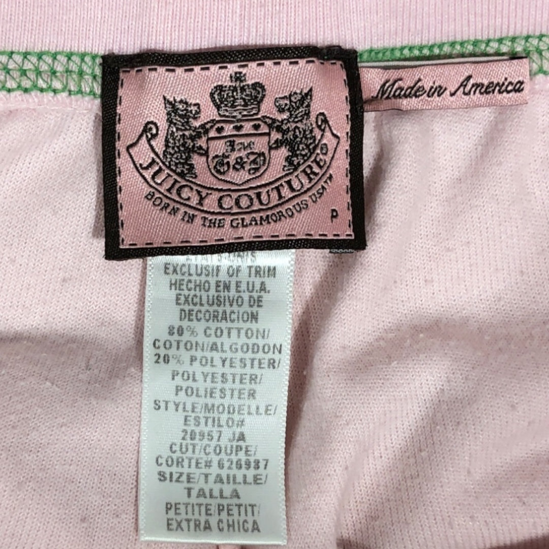 JUICY COUTURE/Bottoms/S/Stripe/Cotton/PNK/green stripe tennis sweats view 3