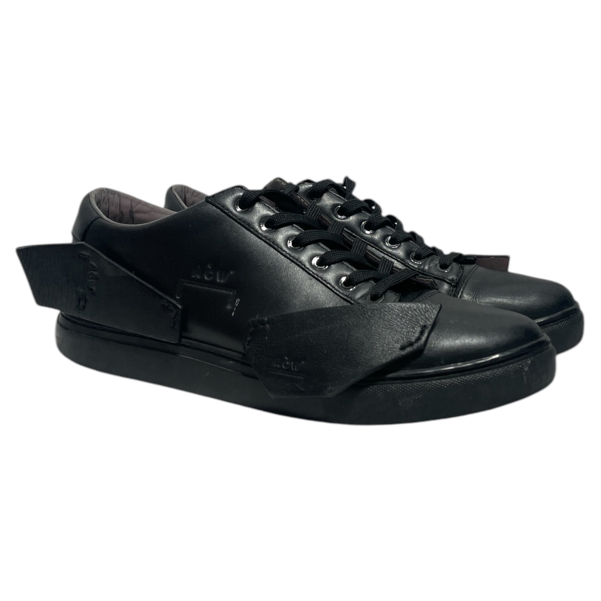 A-COLD-WALL/Low-Sneakers/US 8/Leather/BLK/reflective interior view 1
