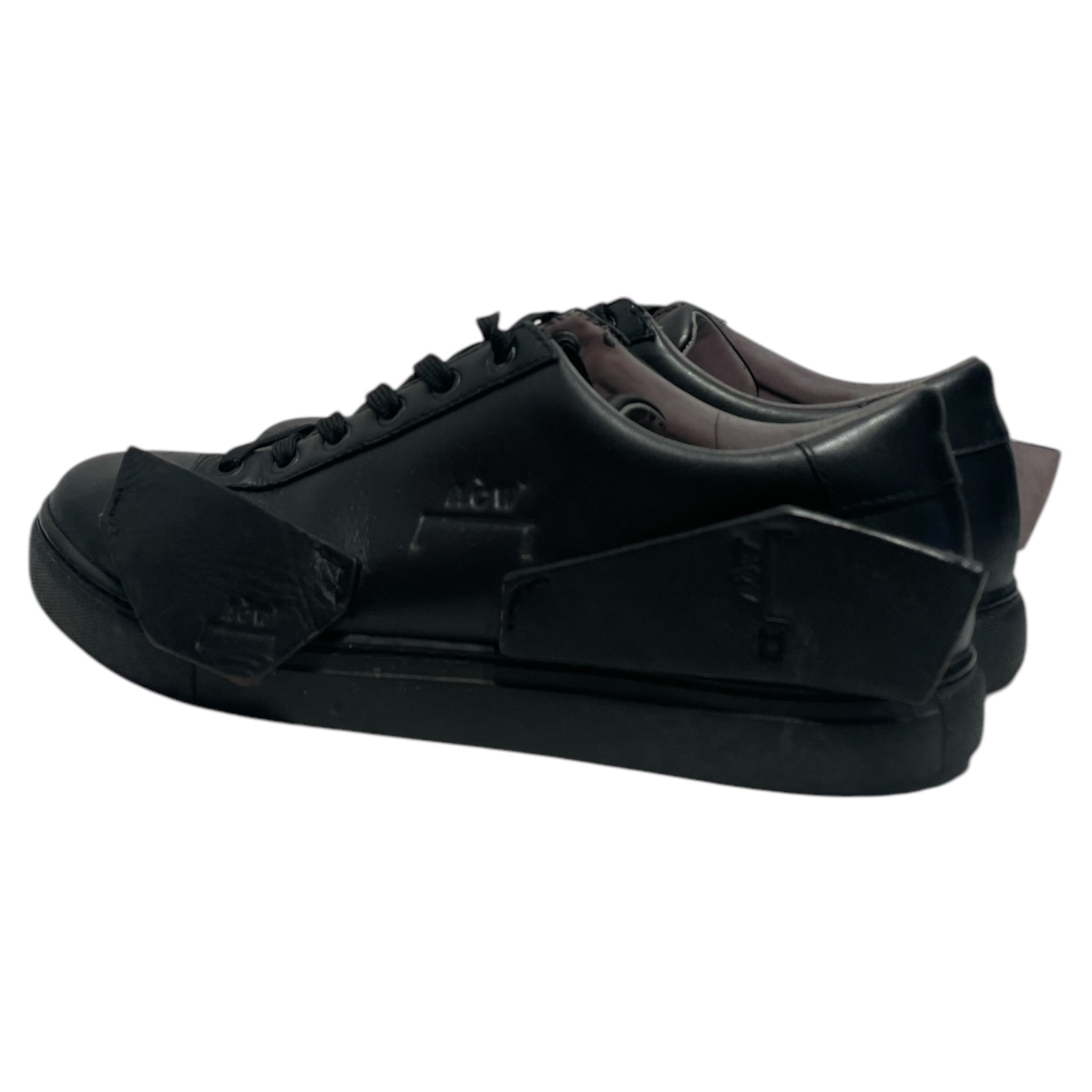 A-COLD-WALL/Low-Sneakers/US 8/Leather/BLK/reflective interior view 2