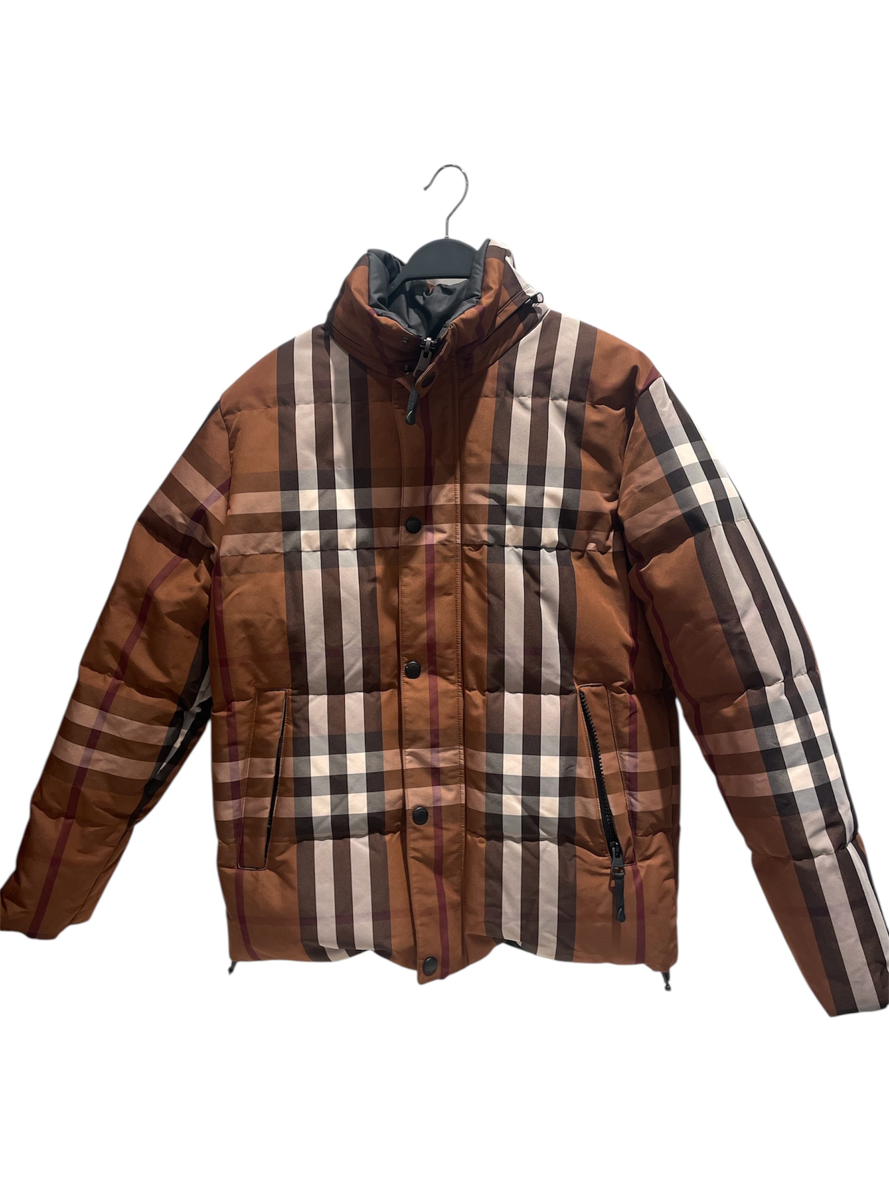 BURBERRY LONDON/BalCollar Coat/XS/Nylon/BLK/burberry puffer reversible view 1