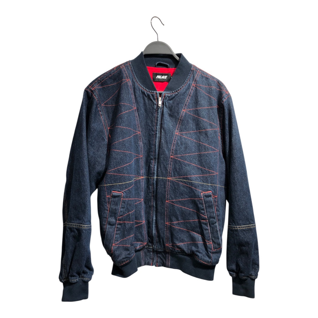 PALACE/Denim Jkt/M/Denim/IDG/No Collar/red stitch Talica view 1
