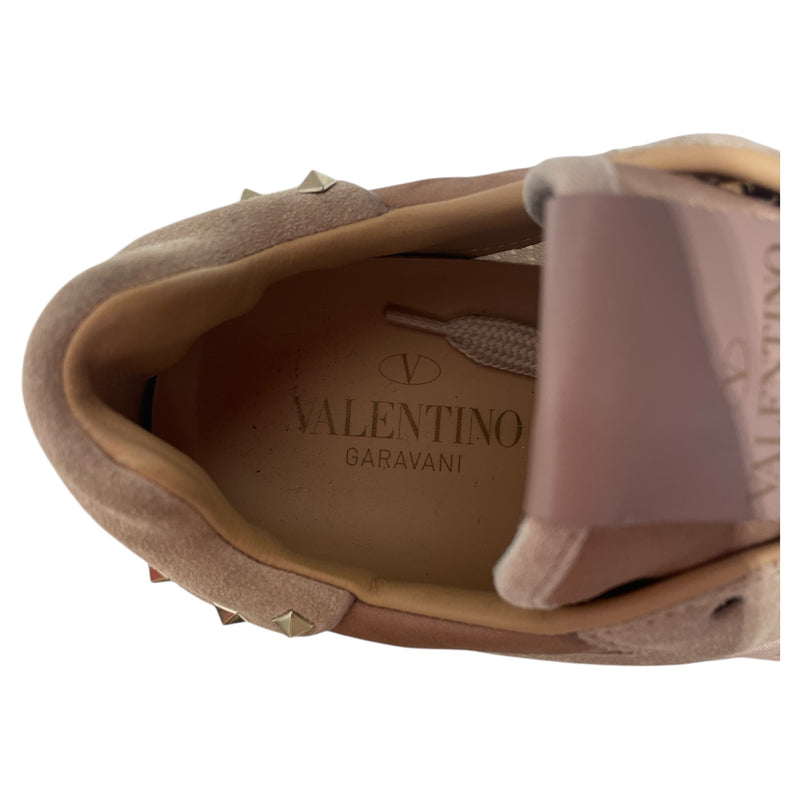 VALENTINO/Low-Sneakers/US 7/Suede/PNK/Valentino studded shoes