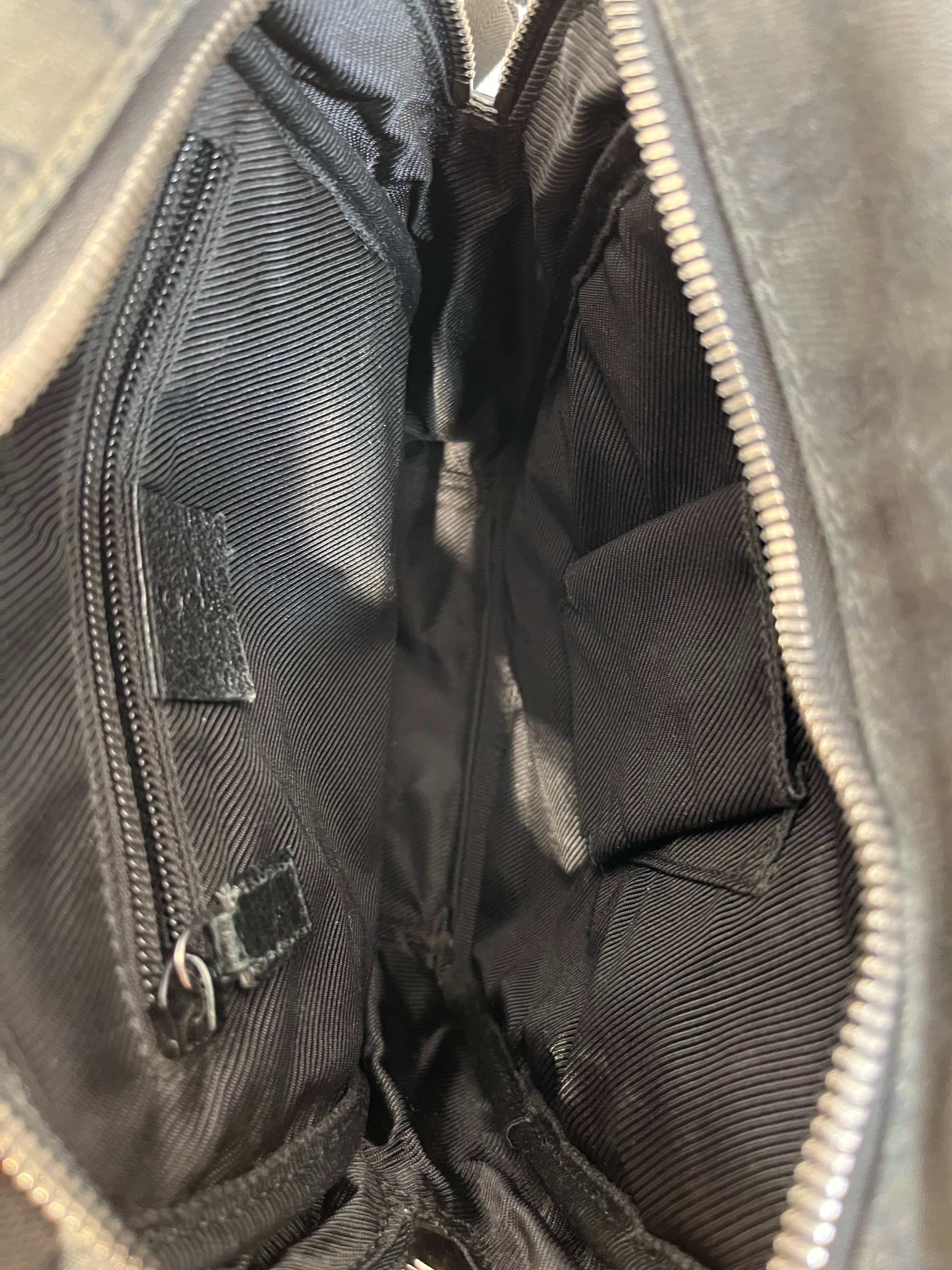 GUCCI/Cross Body Bag/Cotton/BLK/Cross Body view 4