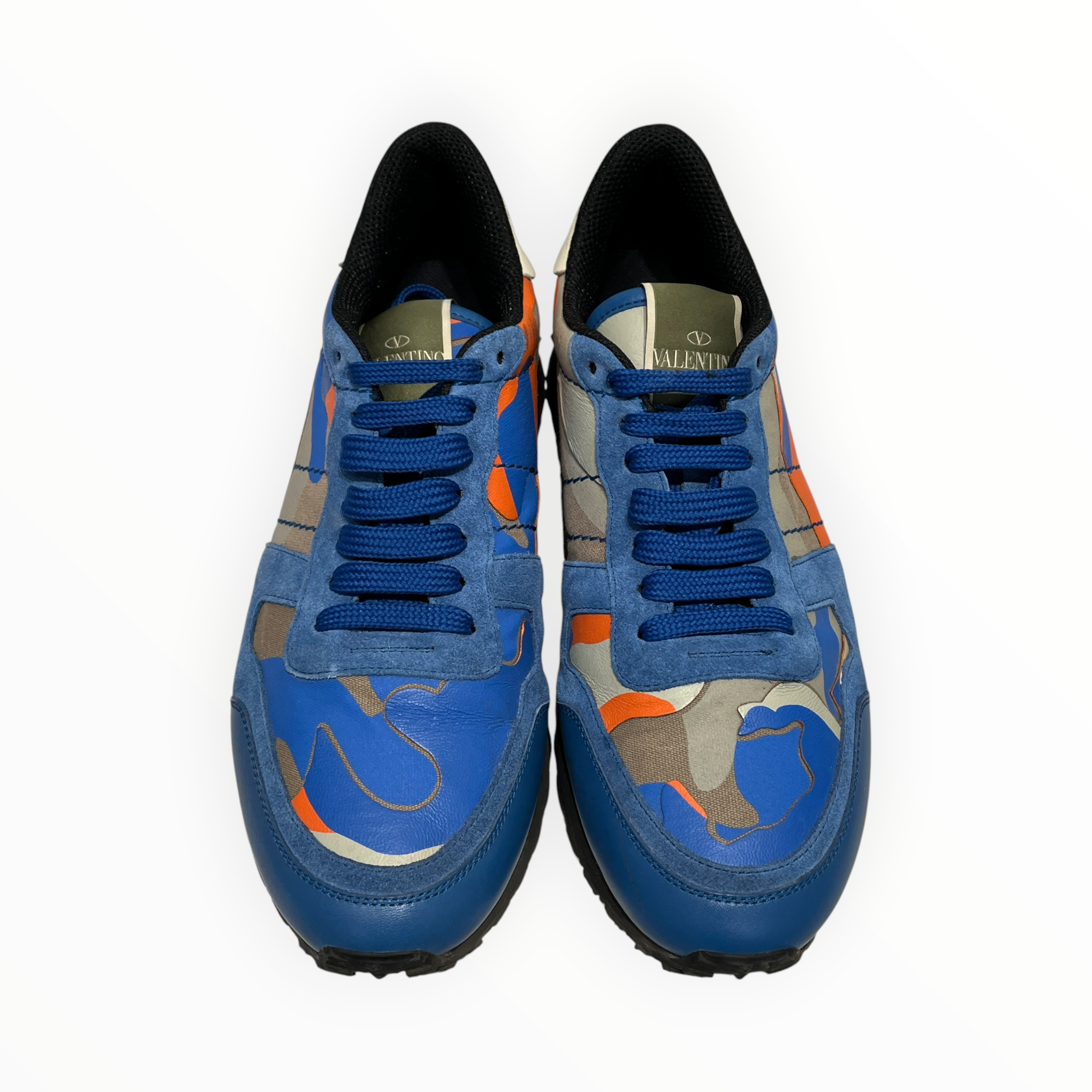 VALENTINO/Low-Sneakers/EU 40/BLU/rock runner blu orange camo view 4