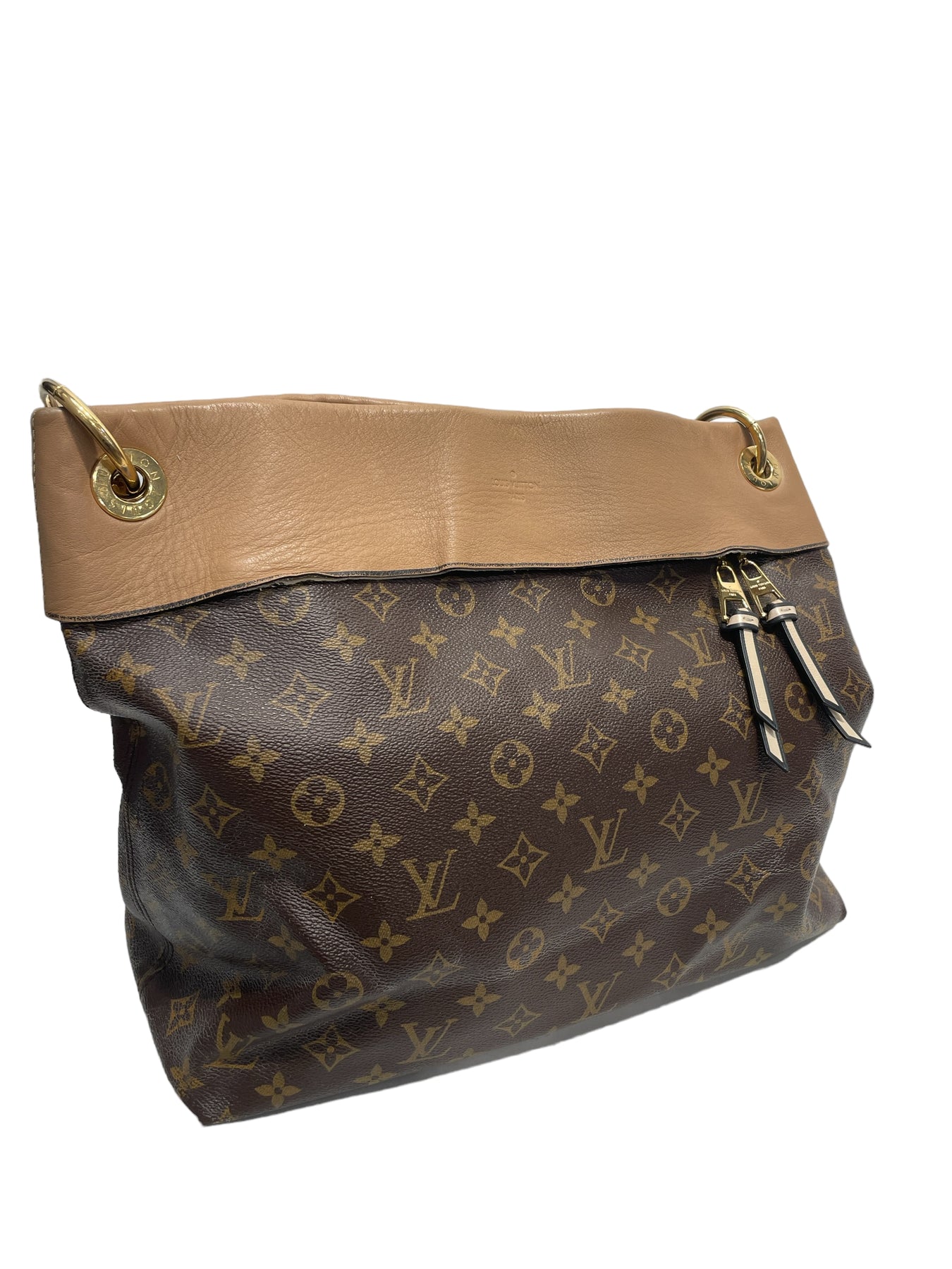 [Japan Used Bag] Second Hand Louis Vuitton Handbag/Leather/Brw/Whole  Pattern Bag