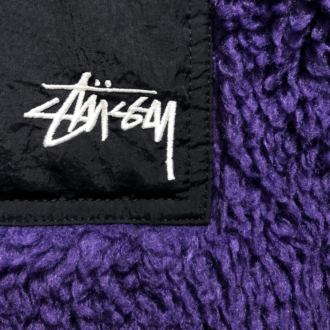 STUSSY/Vest/L/Acrylic/PPL/reversible sherpa vest view 3