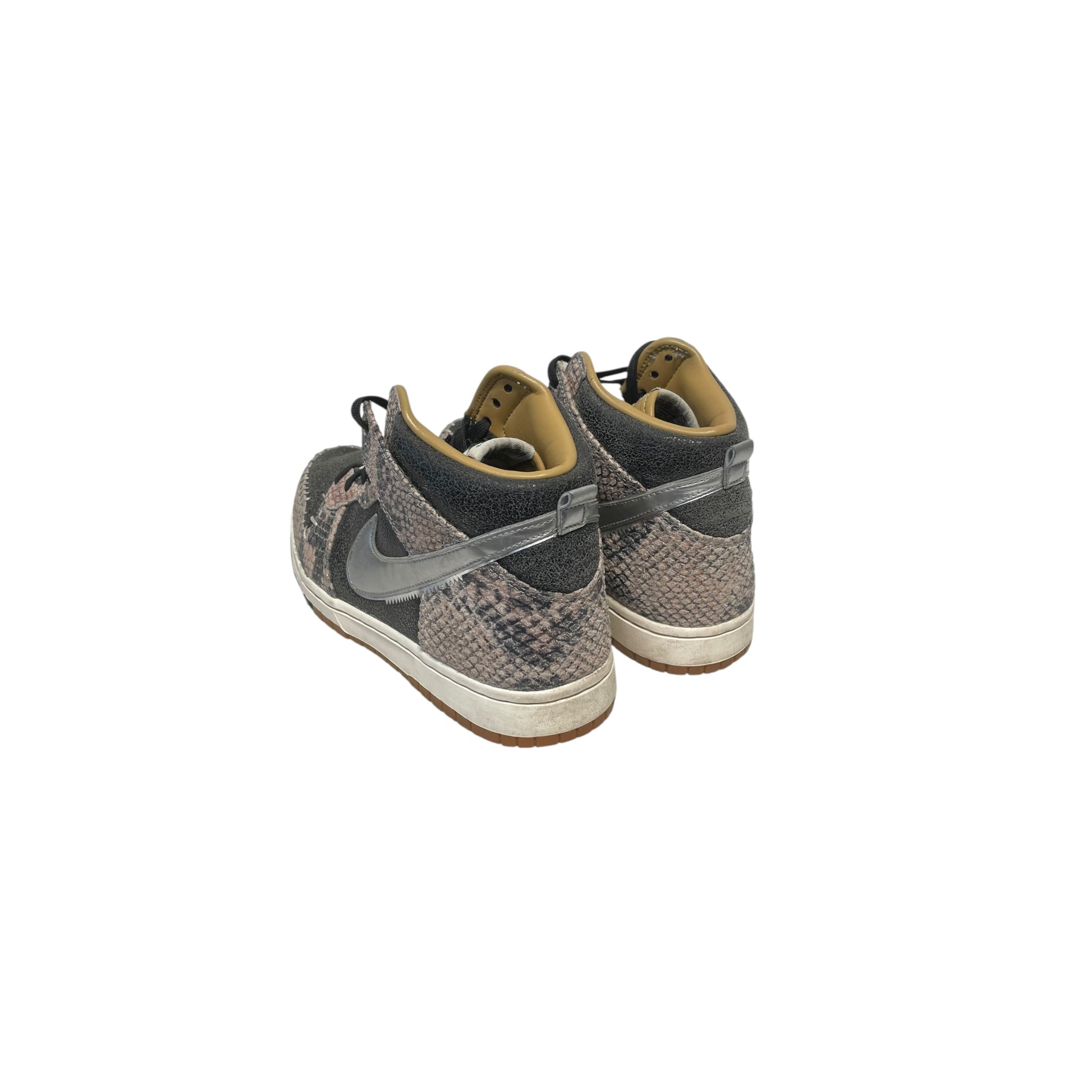 NIKE/Hi-Sneakers/US 9/Animal Pattern/Leather/BLK/Snake Skin view 2