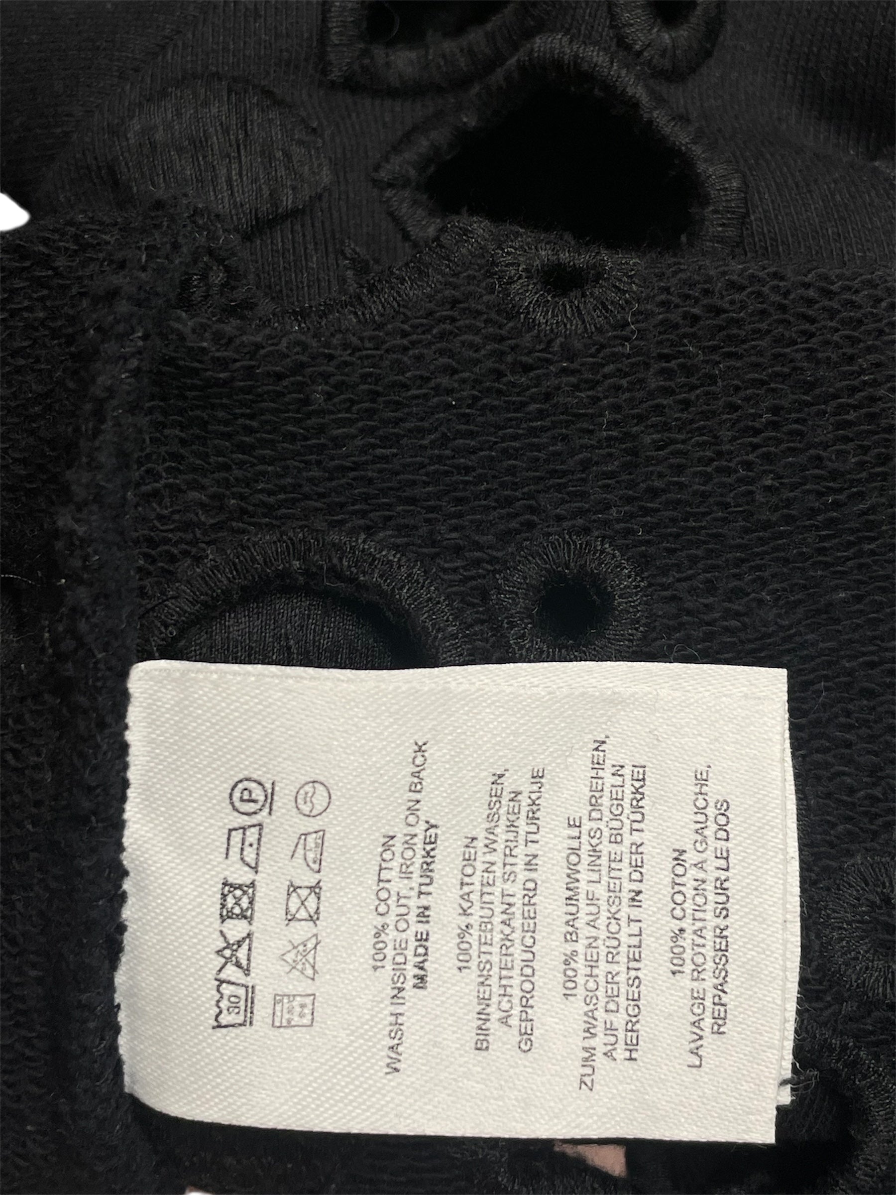 DRIES VAN NOTEN/Sweater/L/Cotton/BLK/FLORAL CUTOUT SWEATER view 4
