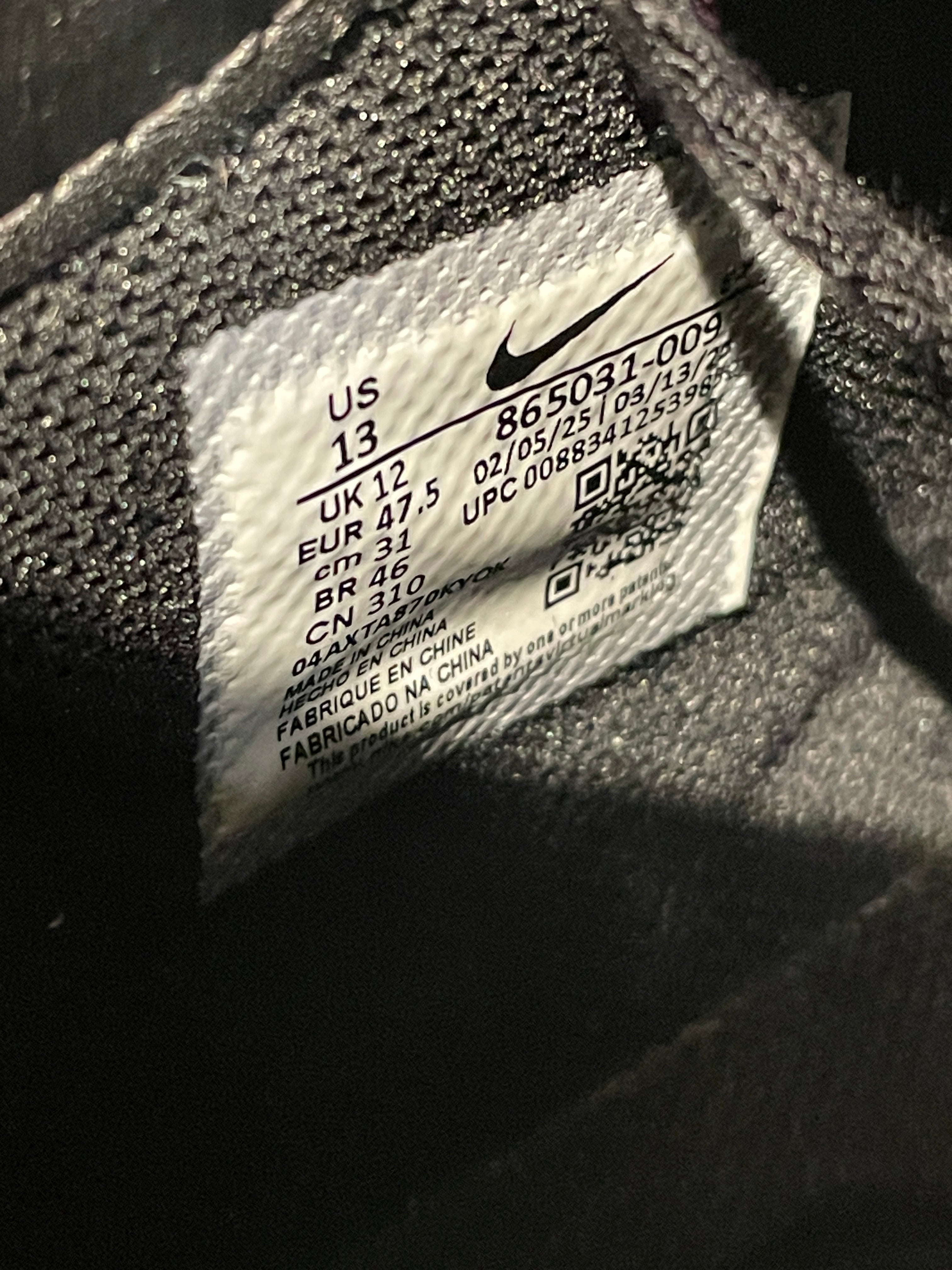 NIKE/Hi-Sneakers/US 13/Leather/BLK/GOADOME BOOT view 4