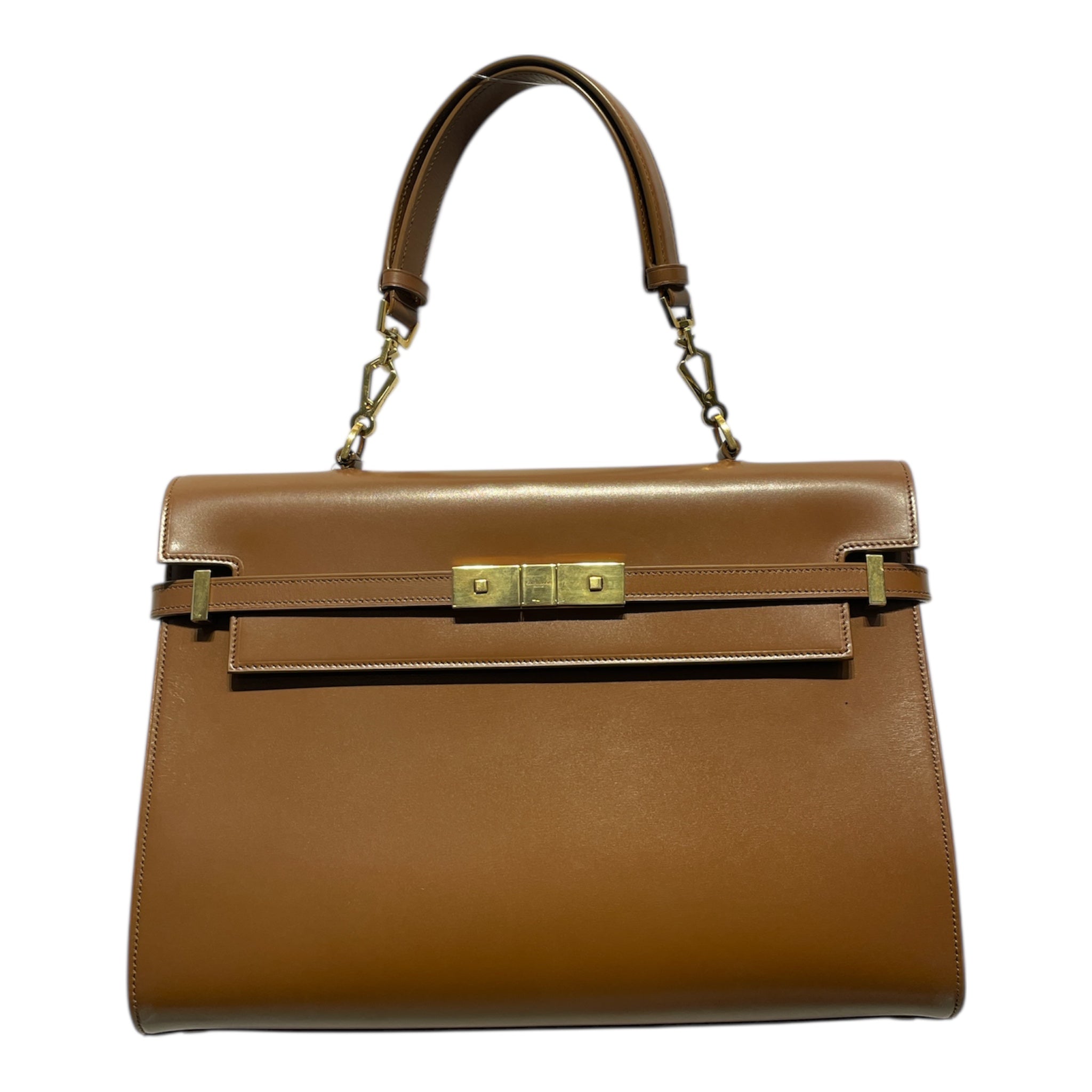 SAINT LAURENT/Hand Bag/Leather/BRW/Manhattan 2023 view 1