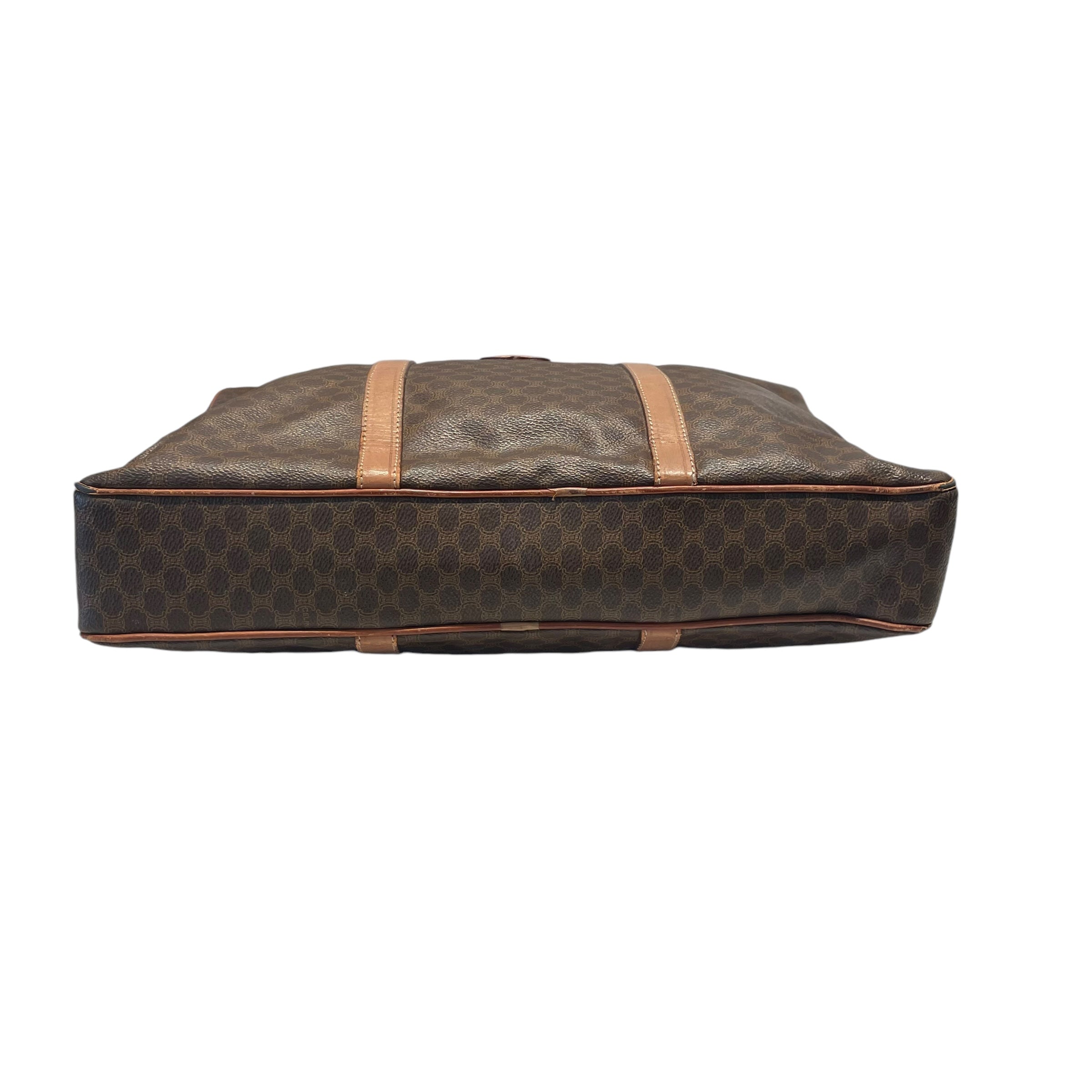 CELINE/Bag/All Over Print/Leather/BRW/LEATHER BADGE ON FRONT view 3