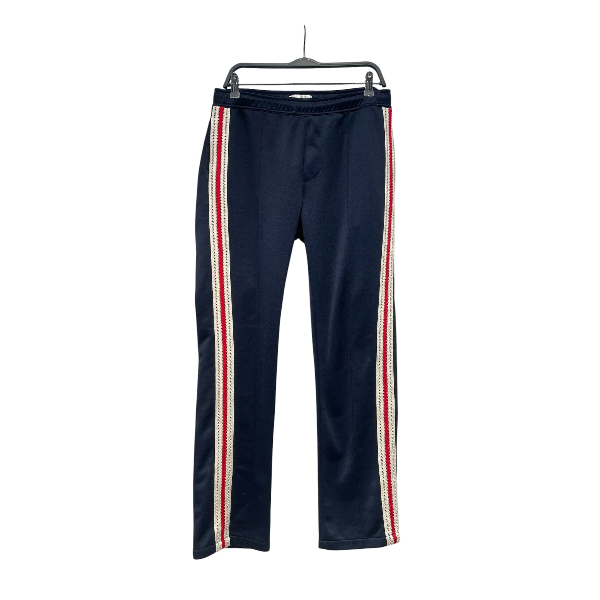 WALES BONNER/Pants/L/Polyester/NVY/crochet side stripe view 1