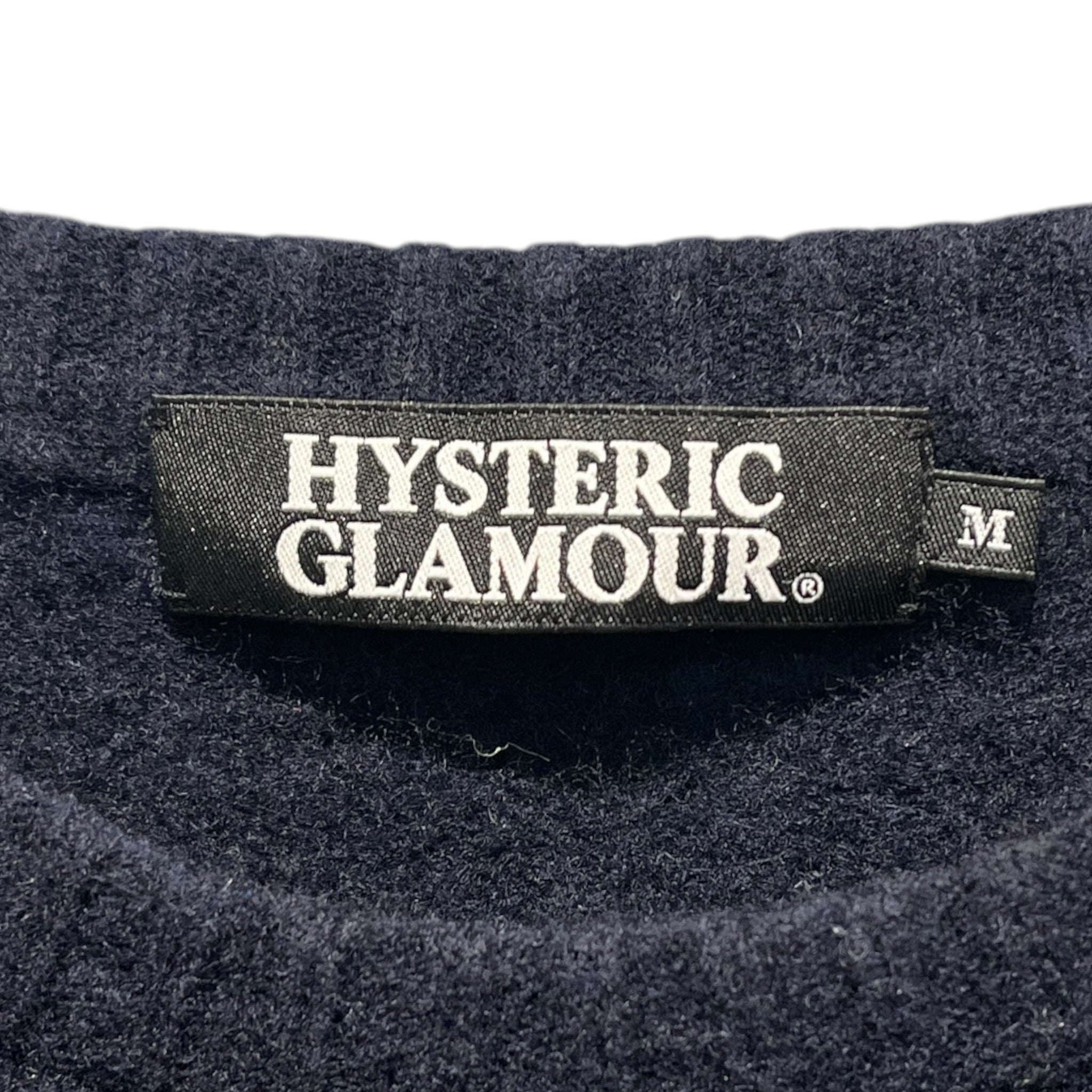 HYSTERIC GLAMOUR/Sweater/M/Wool/NVY/75 NAVY & GREY SWEATER view 3