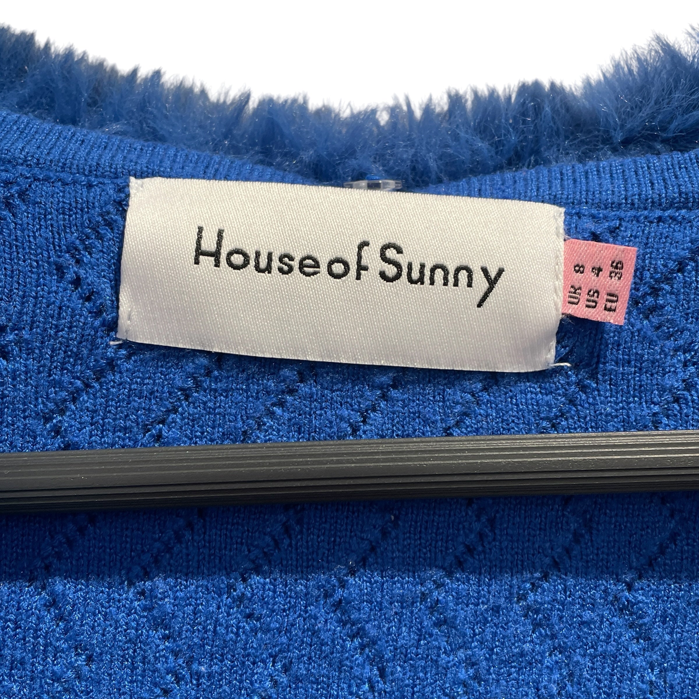 HOUSE OF SUNNY/Cardigan/S/Polyester/BLU/MIDNIGHT SWIRL PEGGY CARDIGAN view 3