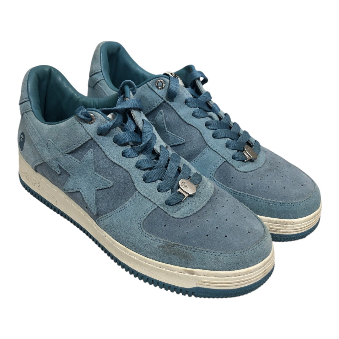 BAPE STA!/Low-Sneakers/US 13/Suede/IDG/light bleue suede view 1
