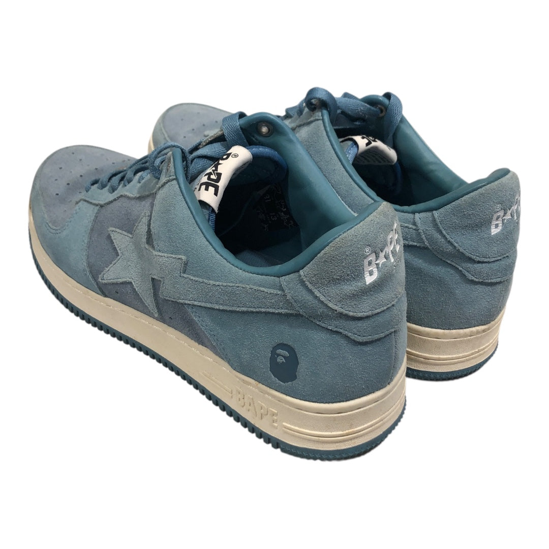 BAPE STA!/Low-Sneakers/US 13/Suede/IDG/light bleue suede view 2