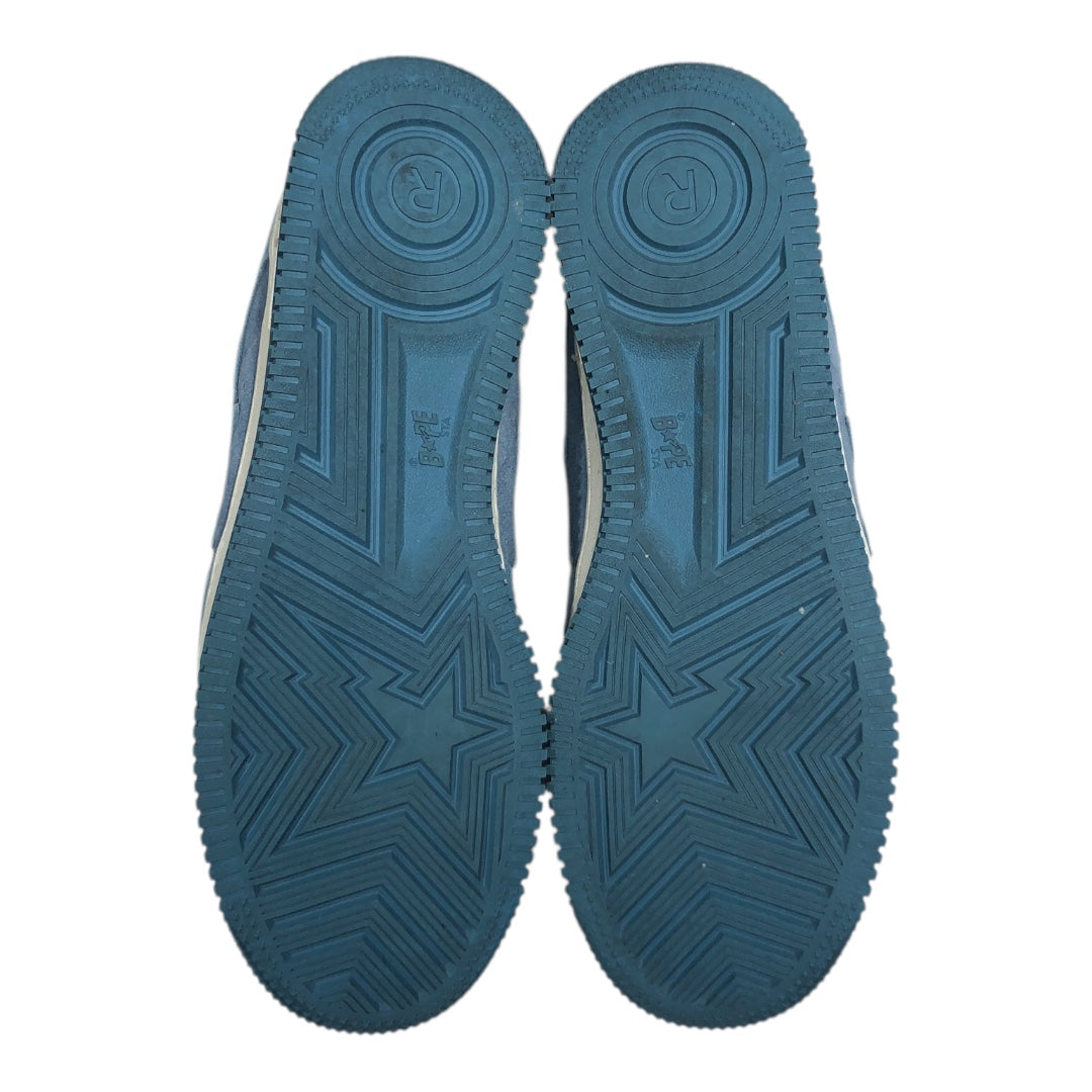 BAPE STA!/Low-Sneakers/US 13/Suede/IDG/light bleue suede view 4