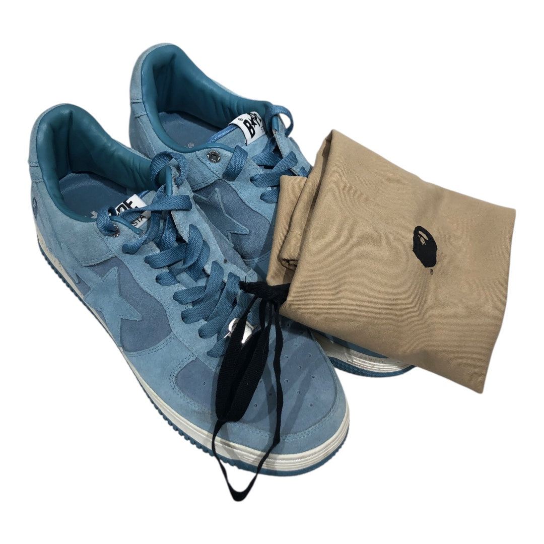 BAPE STA!/Low-Sneakers/US 13/Suede/IDG/light bleue suede view 5