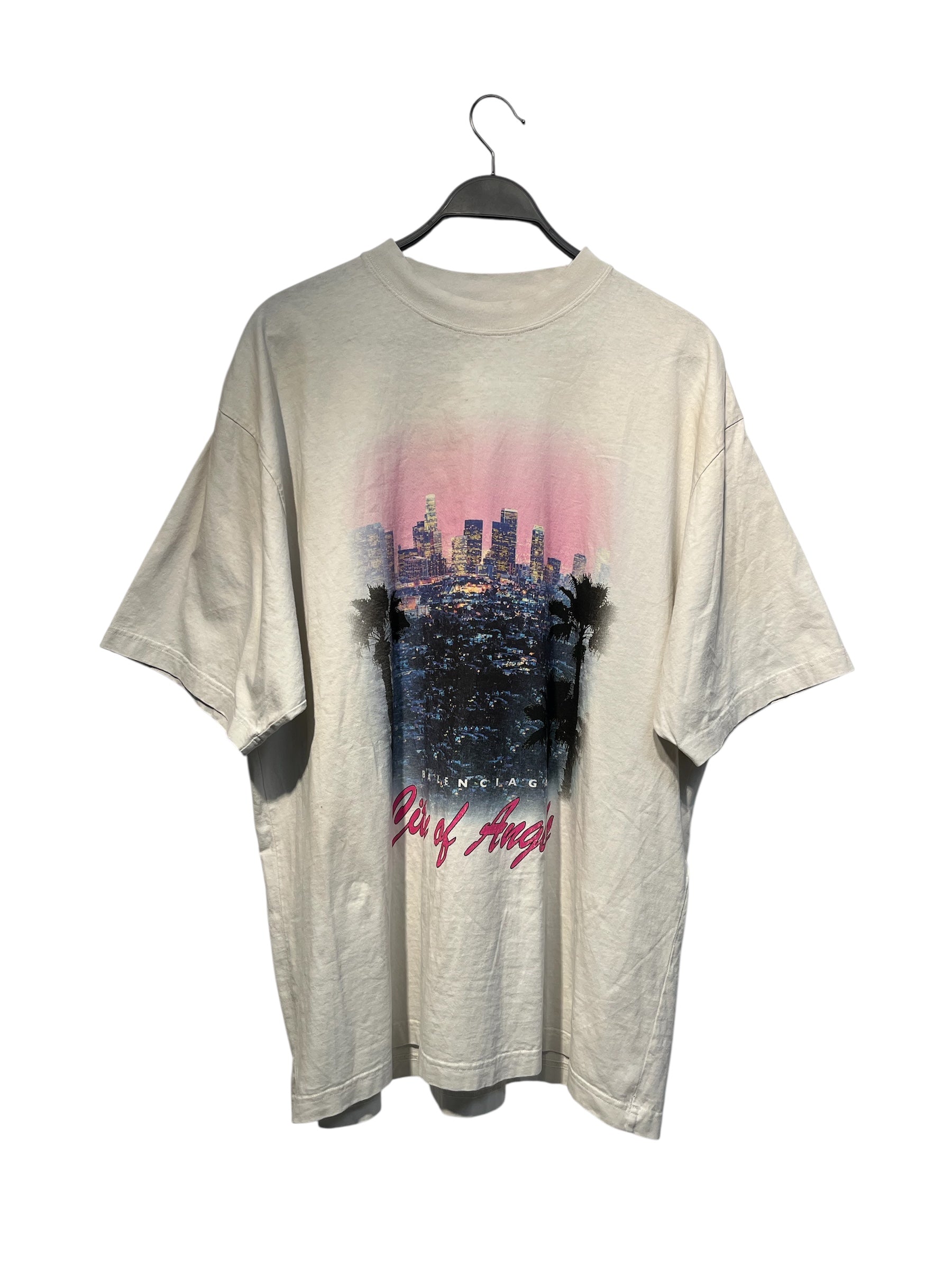 BALENCIAGA/T-Shirt/L/Cotton/WHT/ view 1