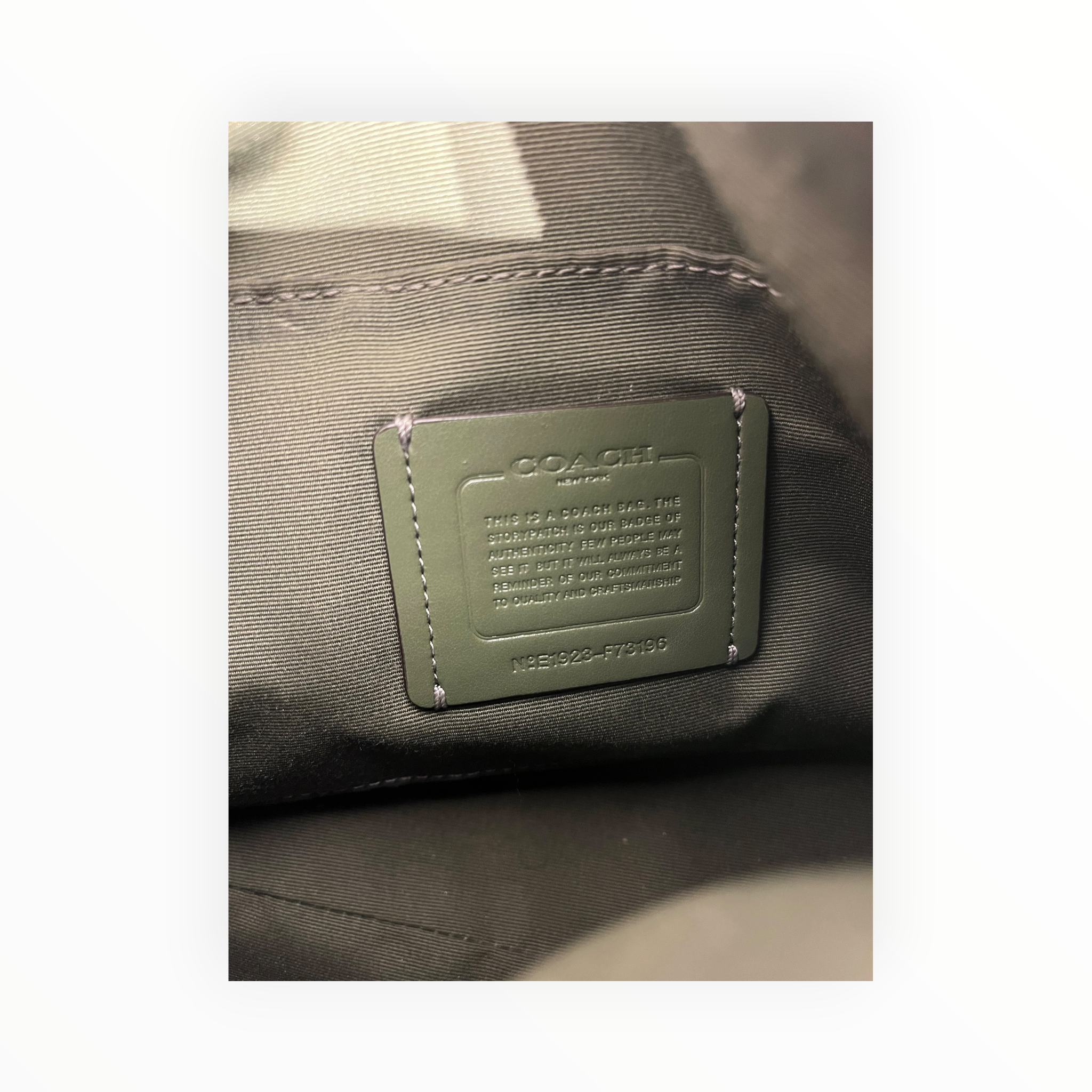 COACH/Bag/Leather/GRN/Signature view 4