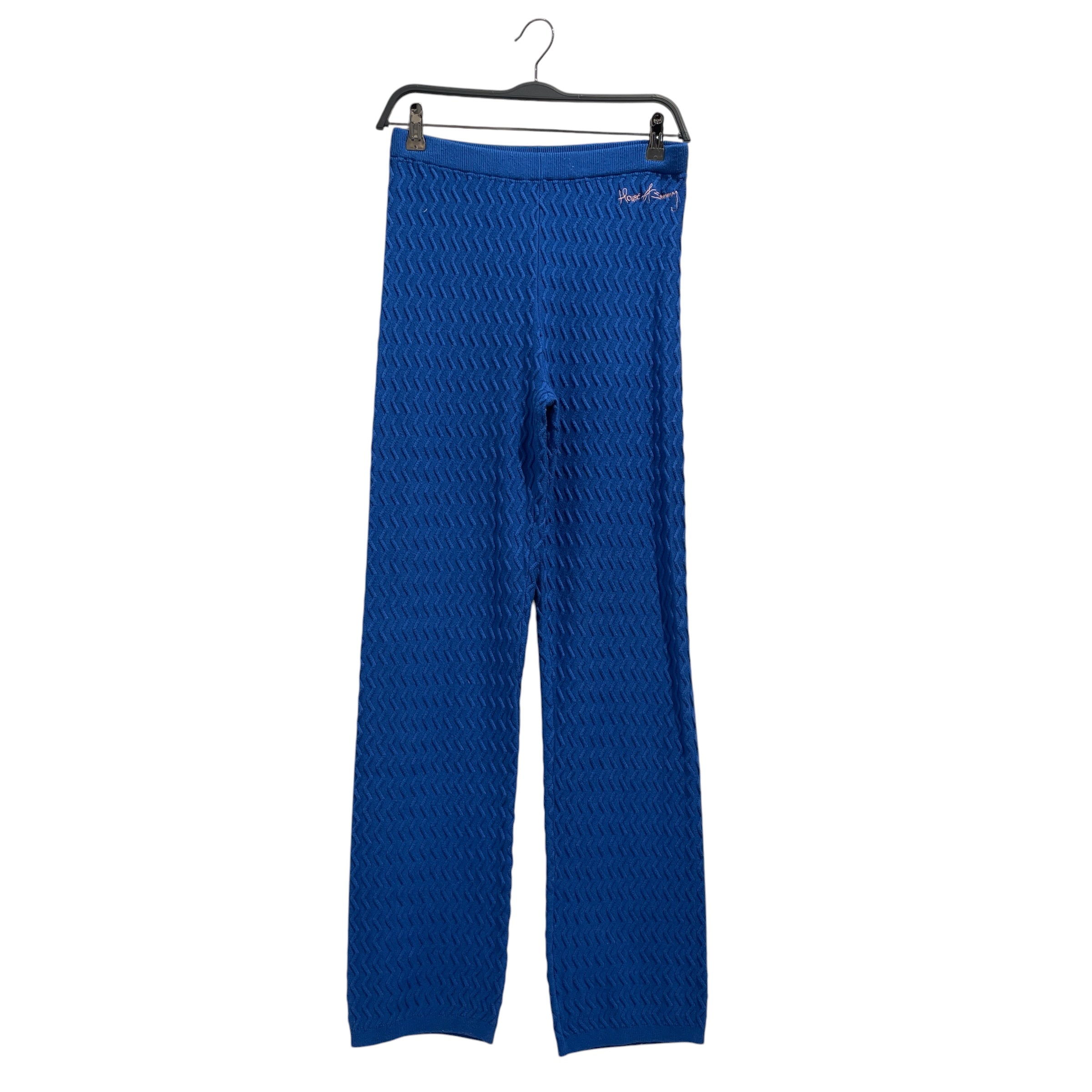 HOUSE OF SUNNY/Straight Pants/S/Polyester/BLU/MIDNIGHT SWIRL view 1