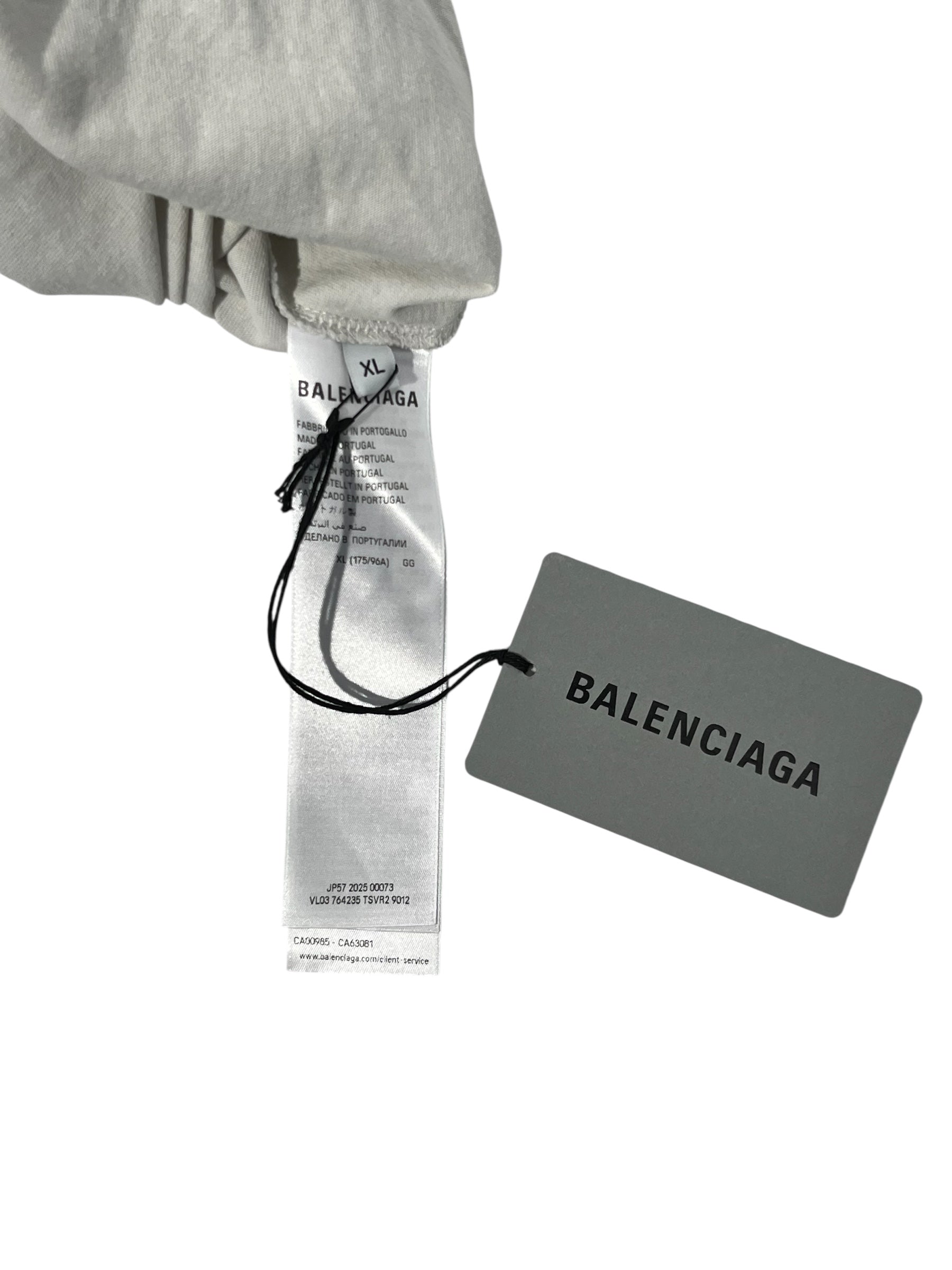 BALENCIAGA/T-Shirt/L/Cotton/WHT/ view 4