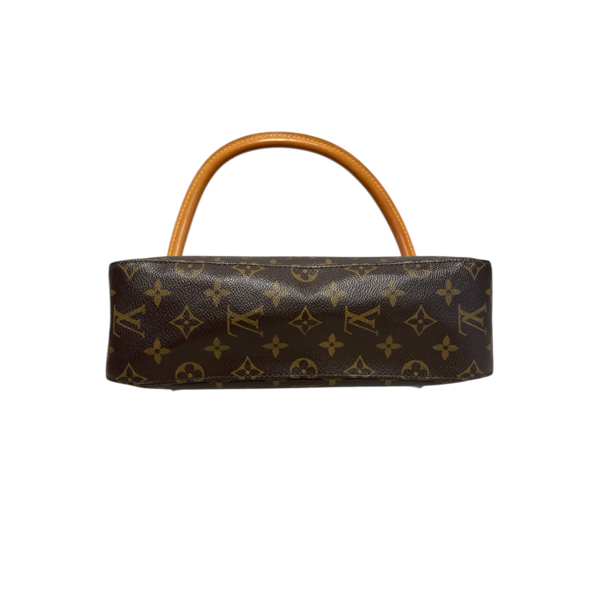 LOUIS VUITTON/Hand Bag/Monogram/Leather/BRW/Mini Looping view 3
