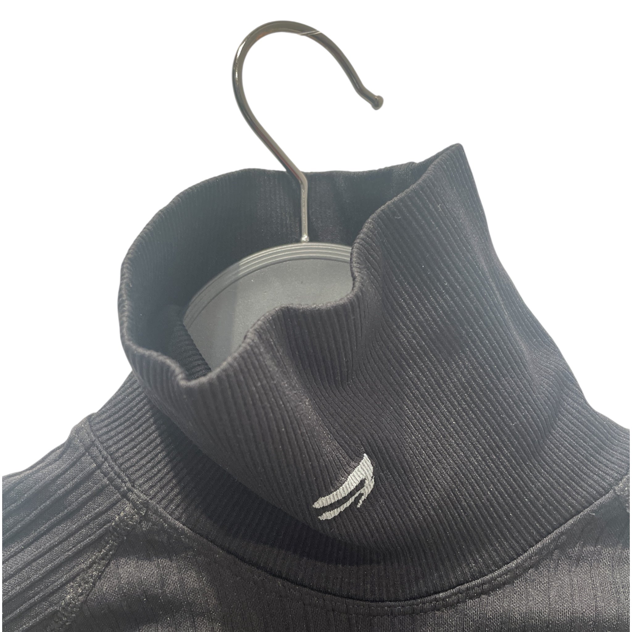 BALENCIAGA/LS T-Shirt/S/Polyester/BLK/Sporty B Highneck Althletic LS view 3