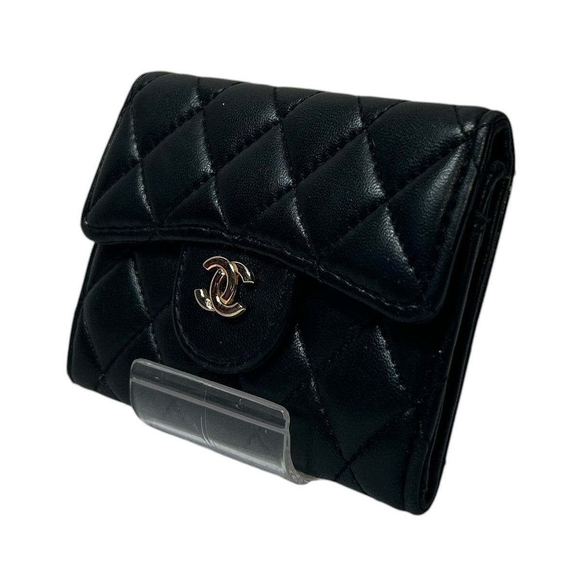 CHANEL/Coin Wallet/Leather/BLK/L's/flap coin holder view 1