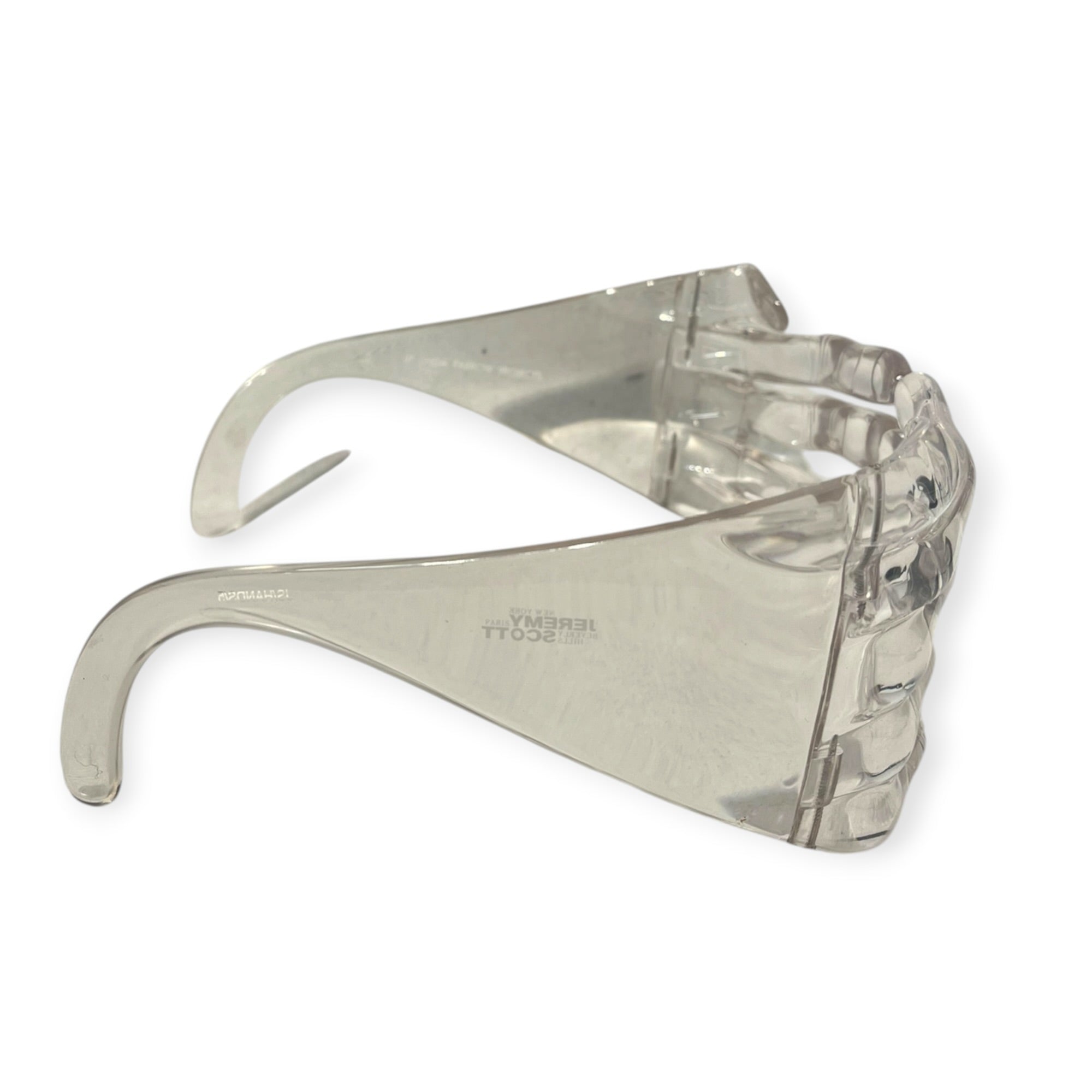 JEREMY SCOTT/Sunglasses/Plastic/CLR/M's/CLEAR ACETATE HAND FRAMES view 2