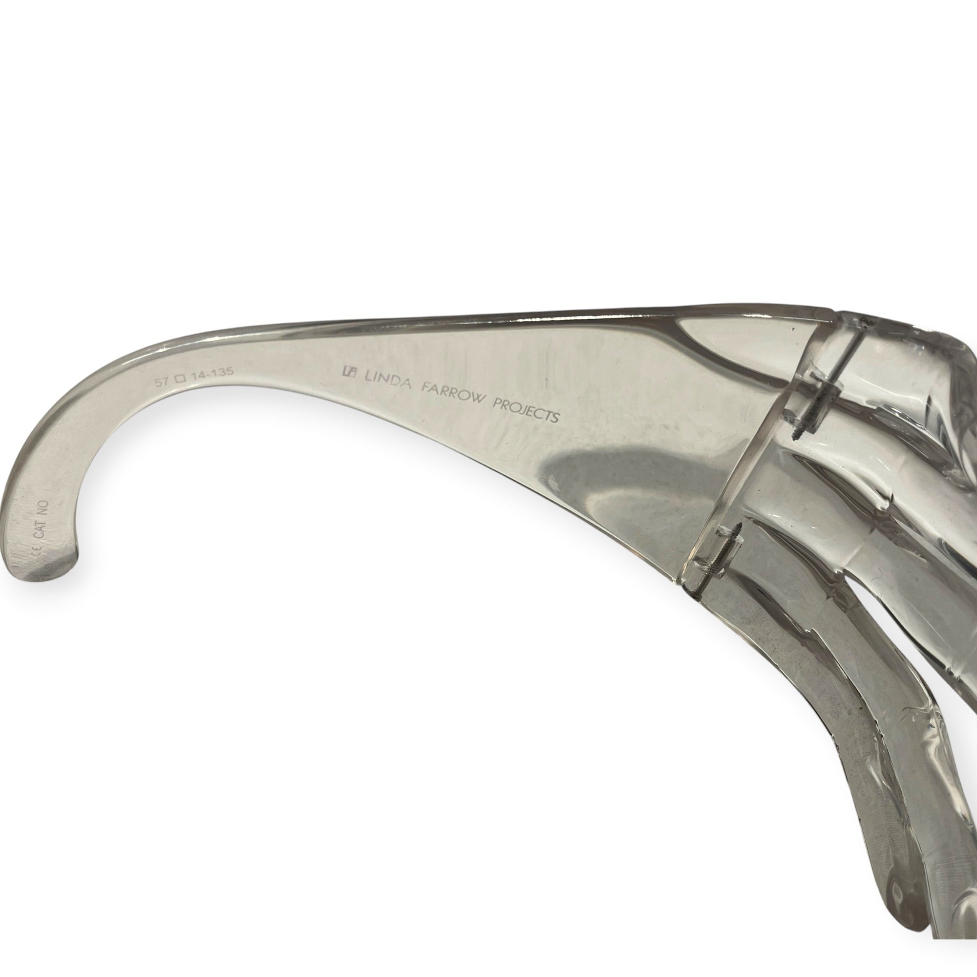 JEREMY SCOTT/Sunglasses/Plastic/CLR/M's/CLEAR ACETATE HAND FRAMES view 3