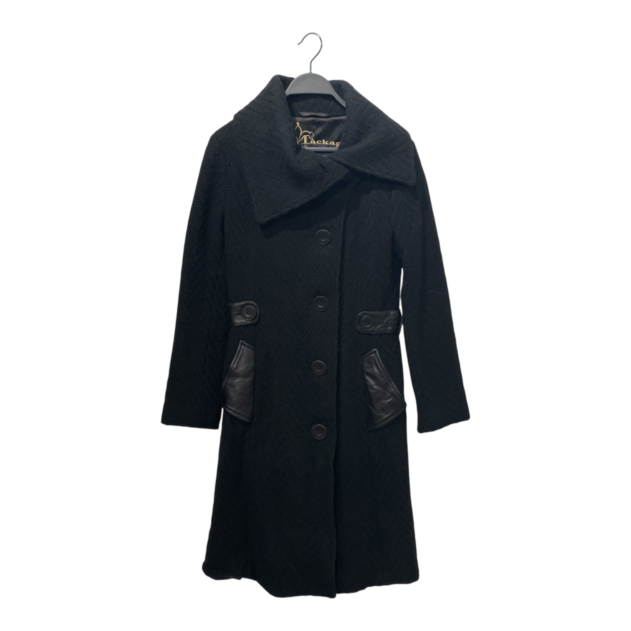MACKAGE/Coat/XS/Wool/BLK/LEATHER POCKETS view 1