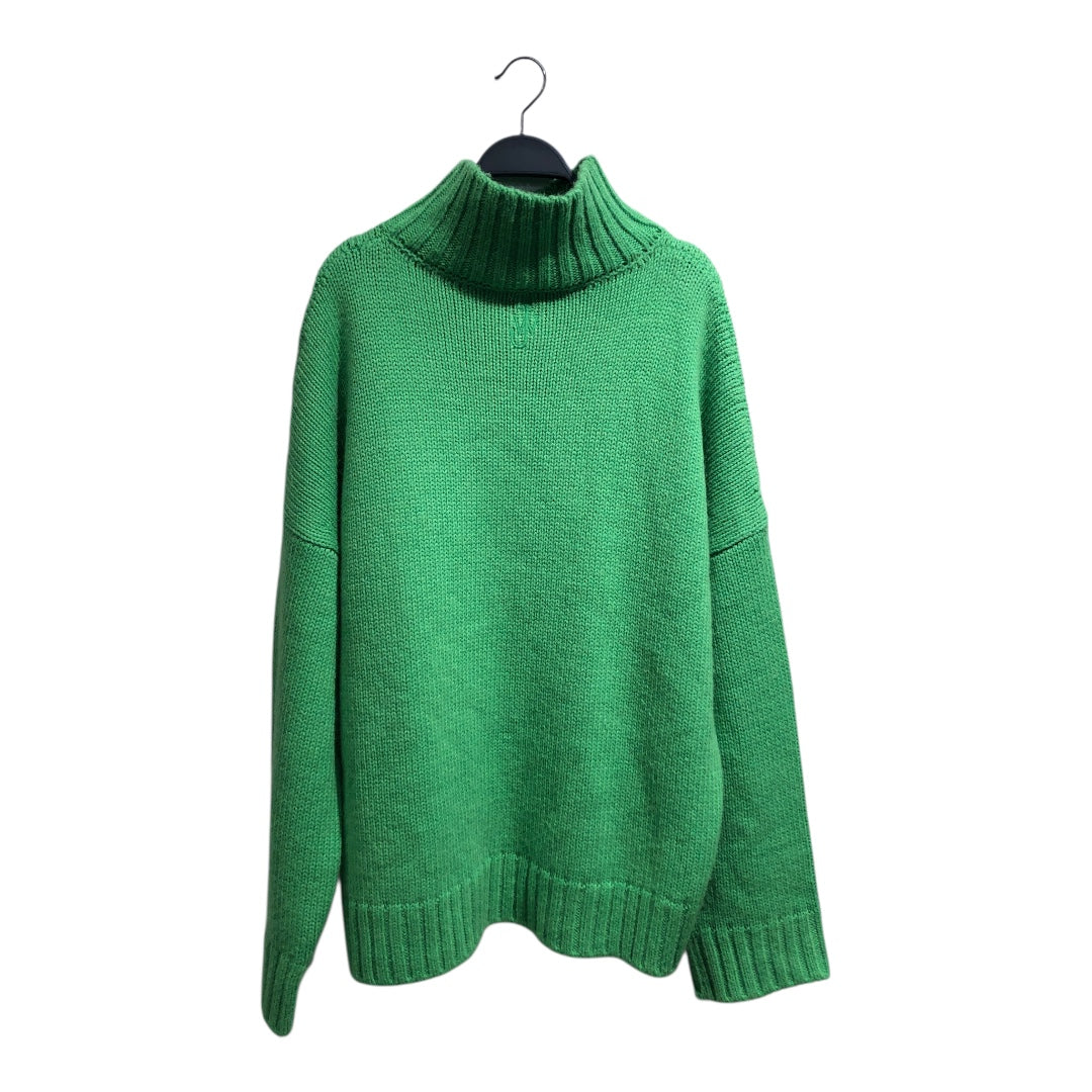 JW ANDERSON(J.W.ANDERSON)/Heavy Sweater/L/Acrylic/GRN/Turtle Neck/White Pocket view 2