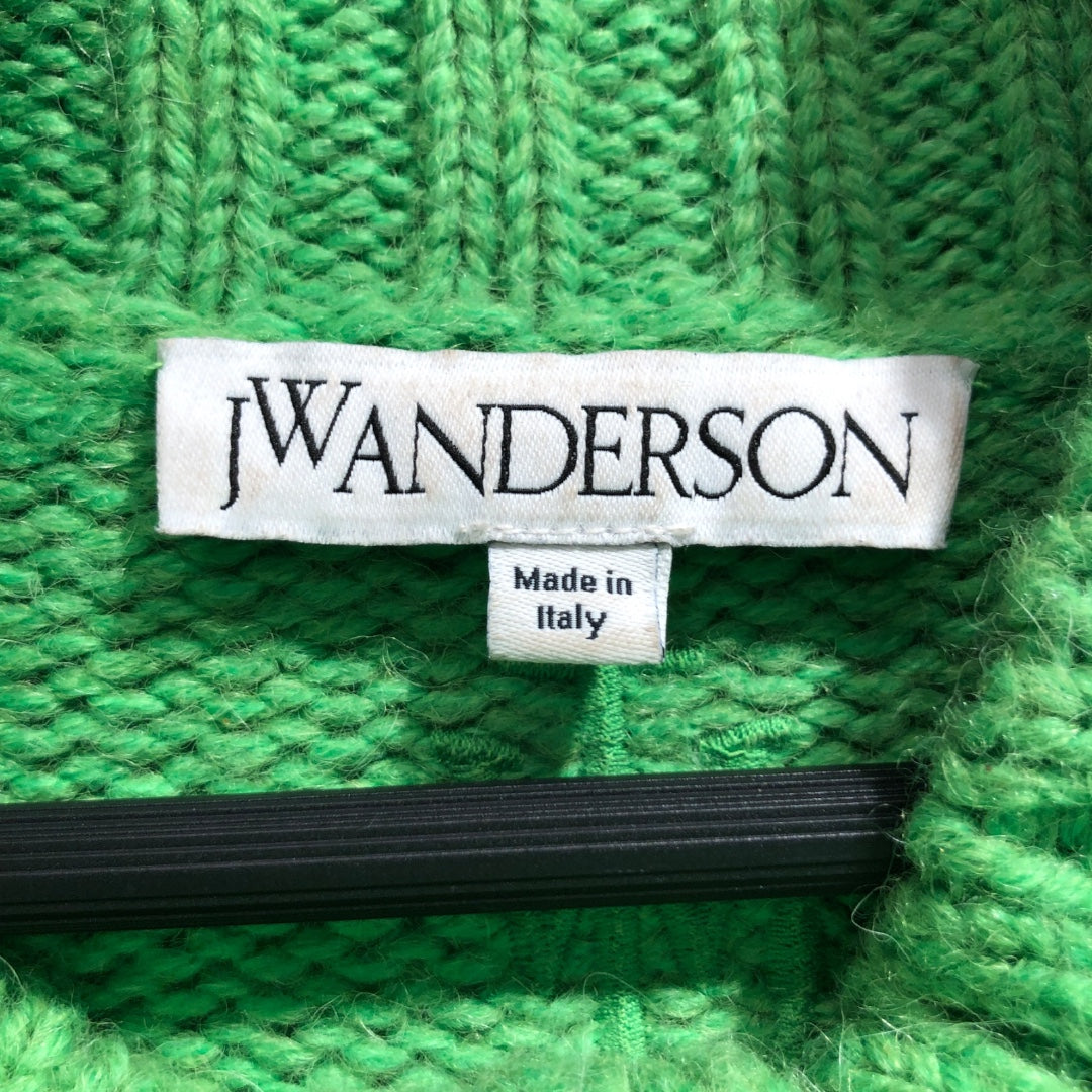 JW ANDERSON(J.W.ANDERSON)/Heavy Sweater/L/Acrylic/GRN/Turtle Neck/White Pocket view 3