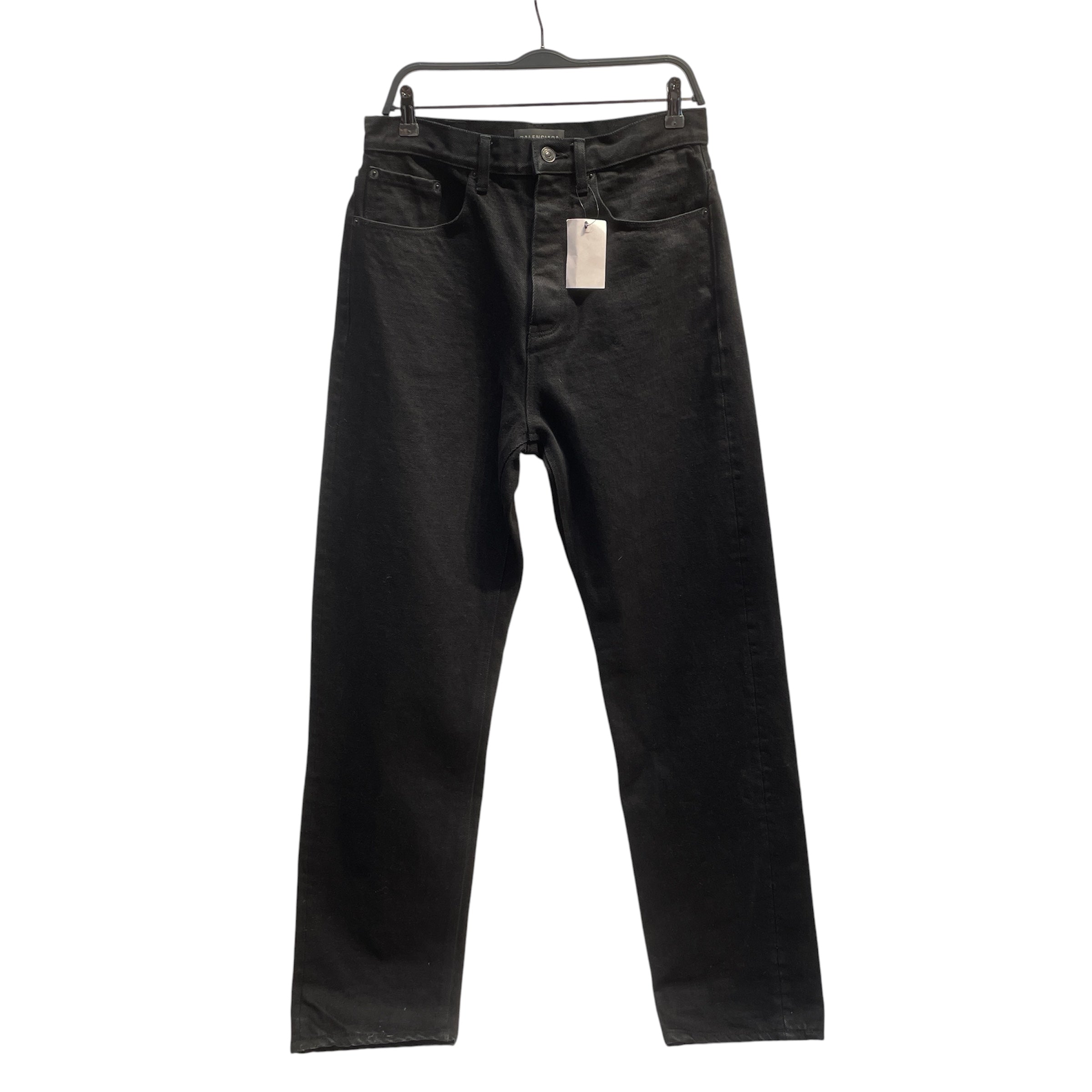 BALENCIAGA/Straight Pants/30/Denim/BLK/Japanese Selvedge Denim view 1