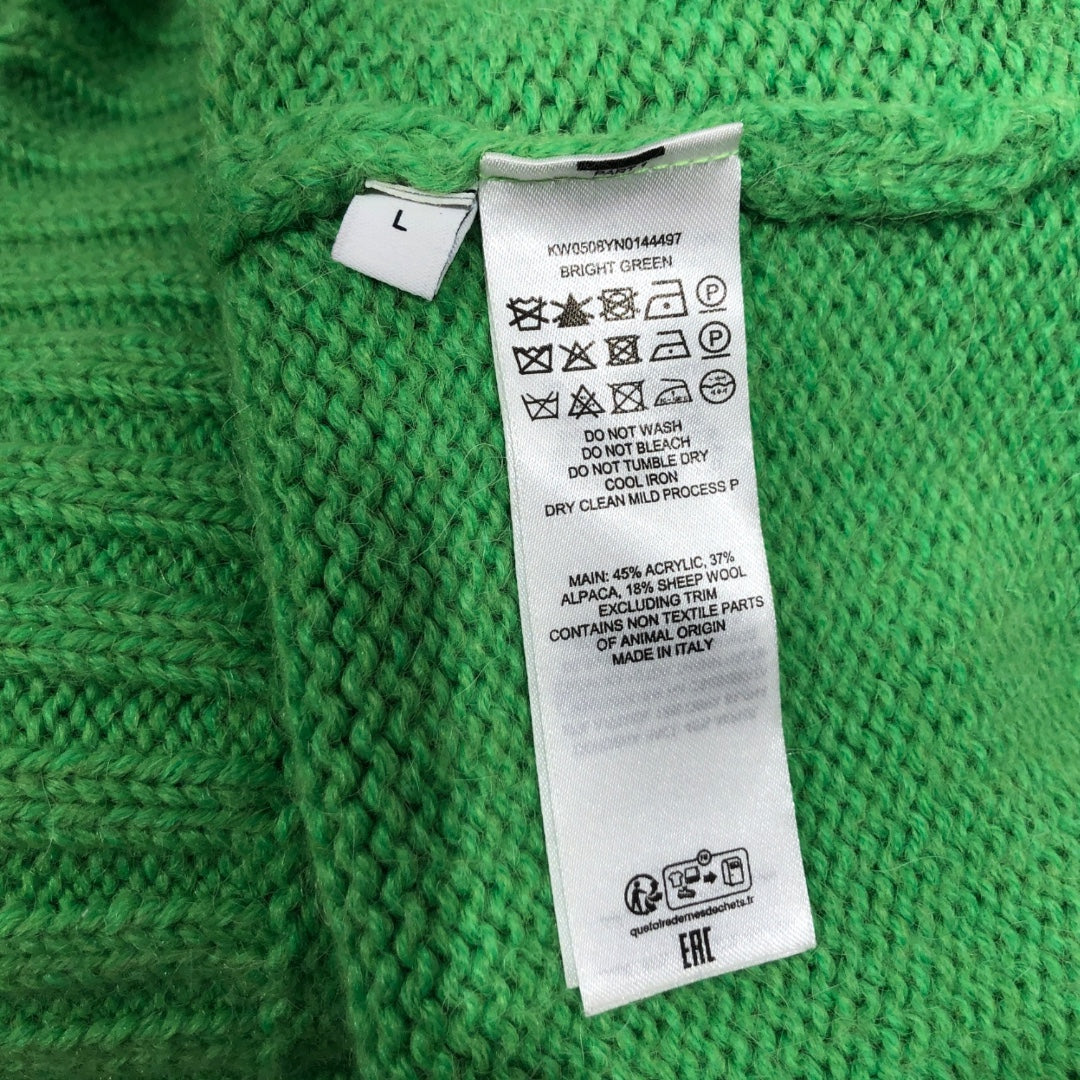 JW ANDERSON(J.W.ANDERSON)/Heavy Sweater/L/Acrylic/GRN/Turtle Neck/White Pocket view 4